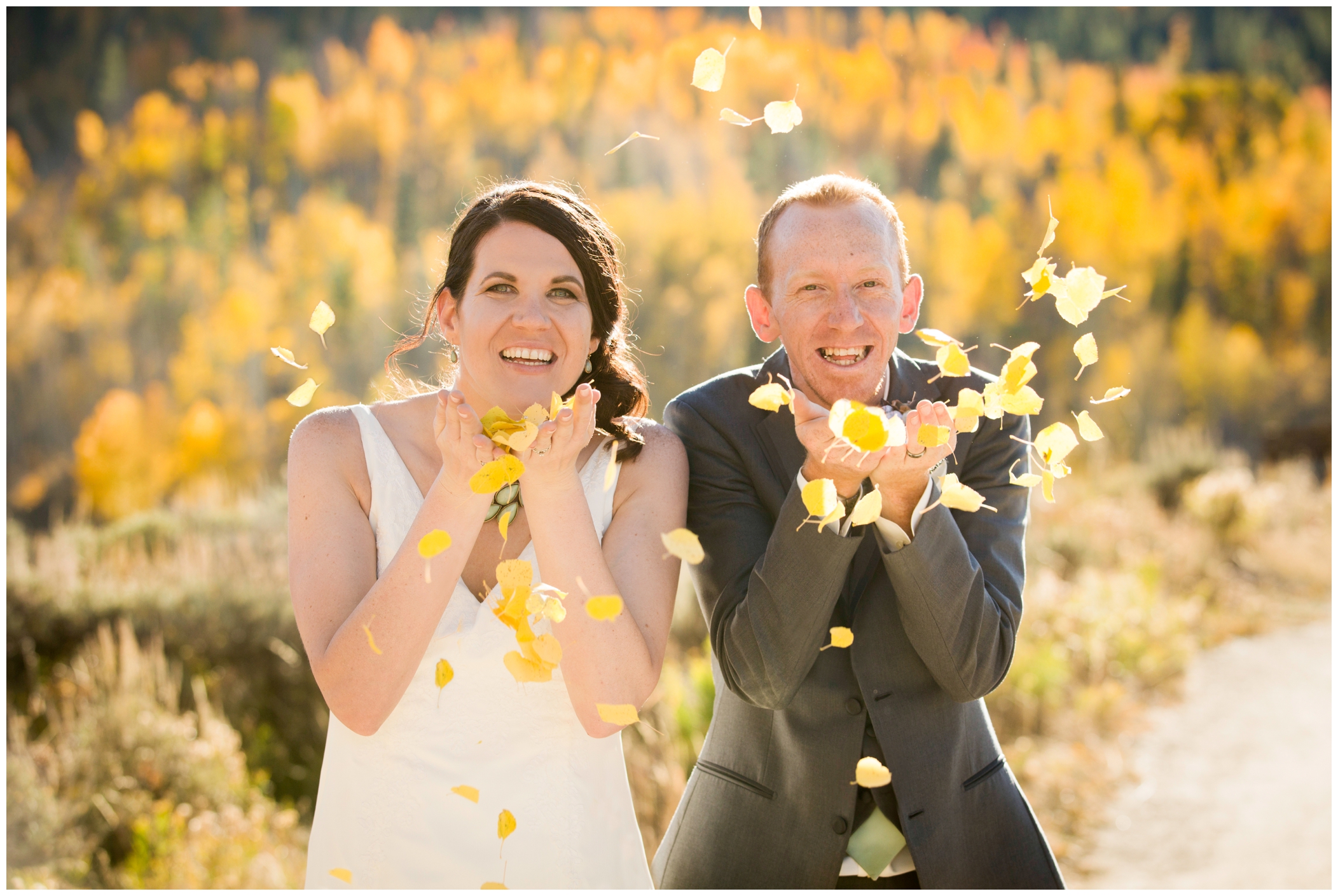 Colorado fall wedding photos