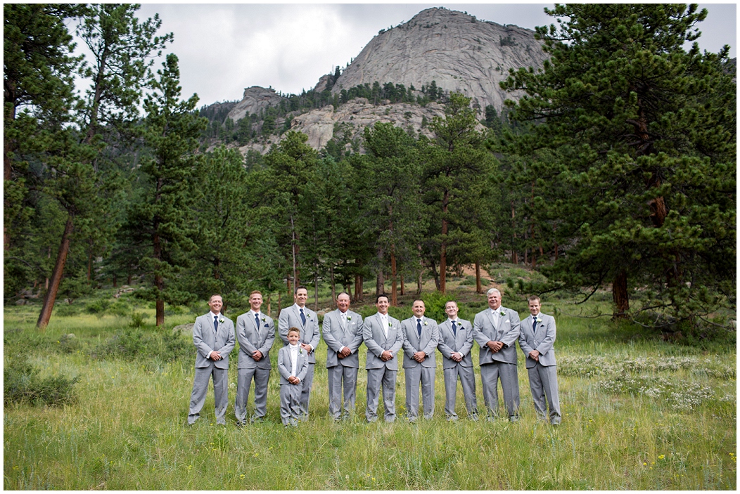 picture of groomsmen in gray