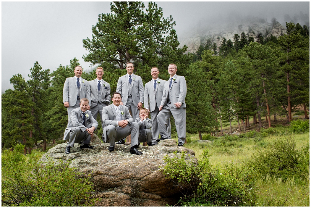 picture of groomsmen at della terra wedding