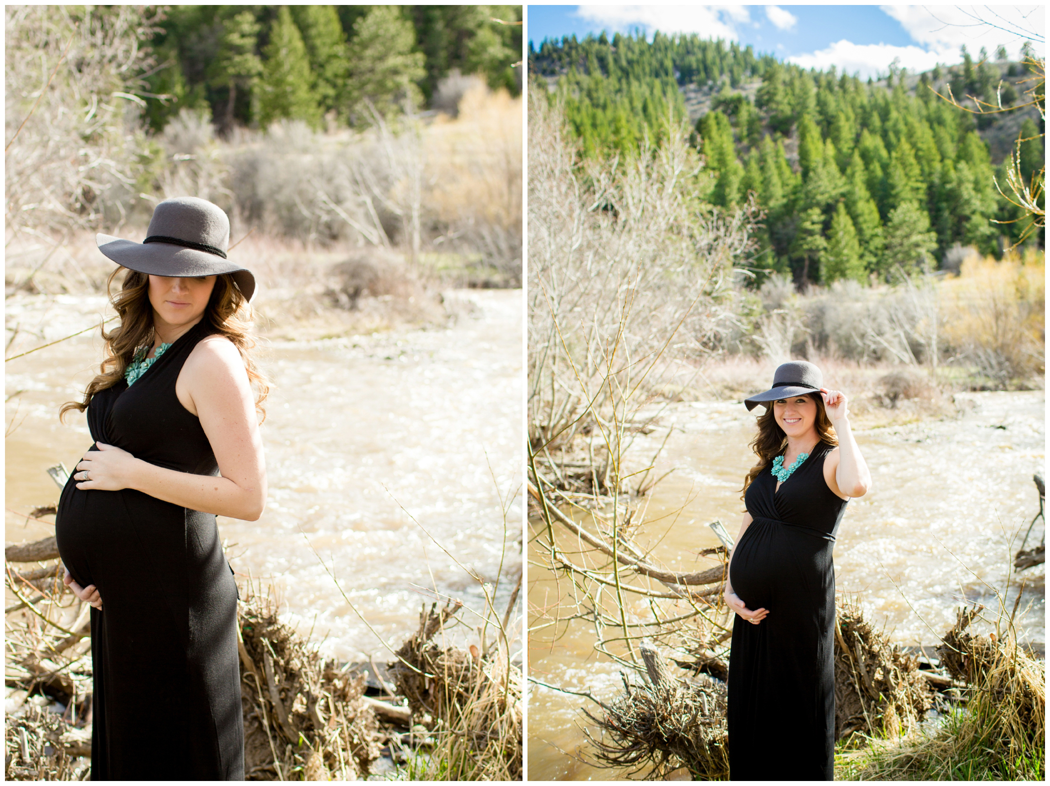 Denver maternity photos at Lair o' the Bear