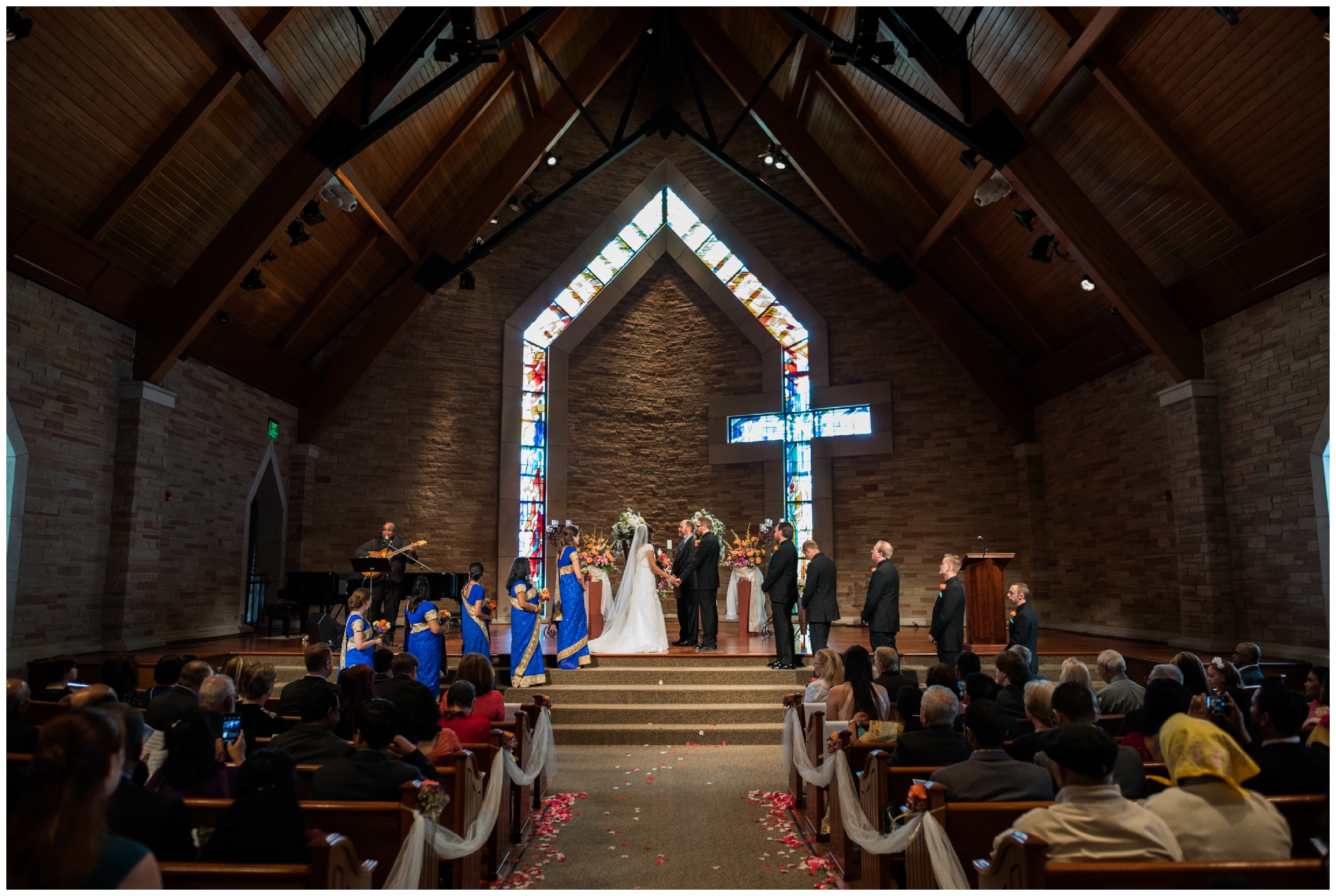 Cherry Hills Christian church wedding photos