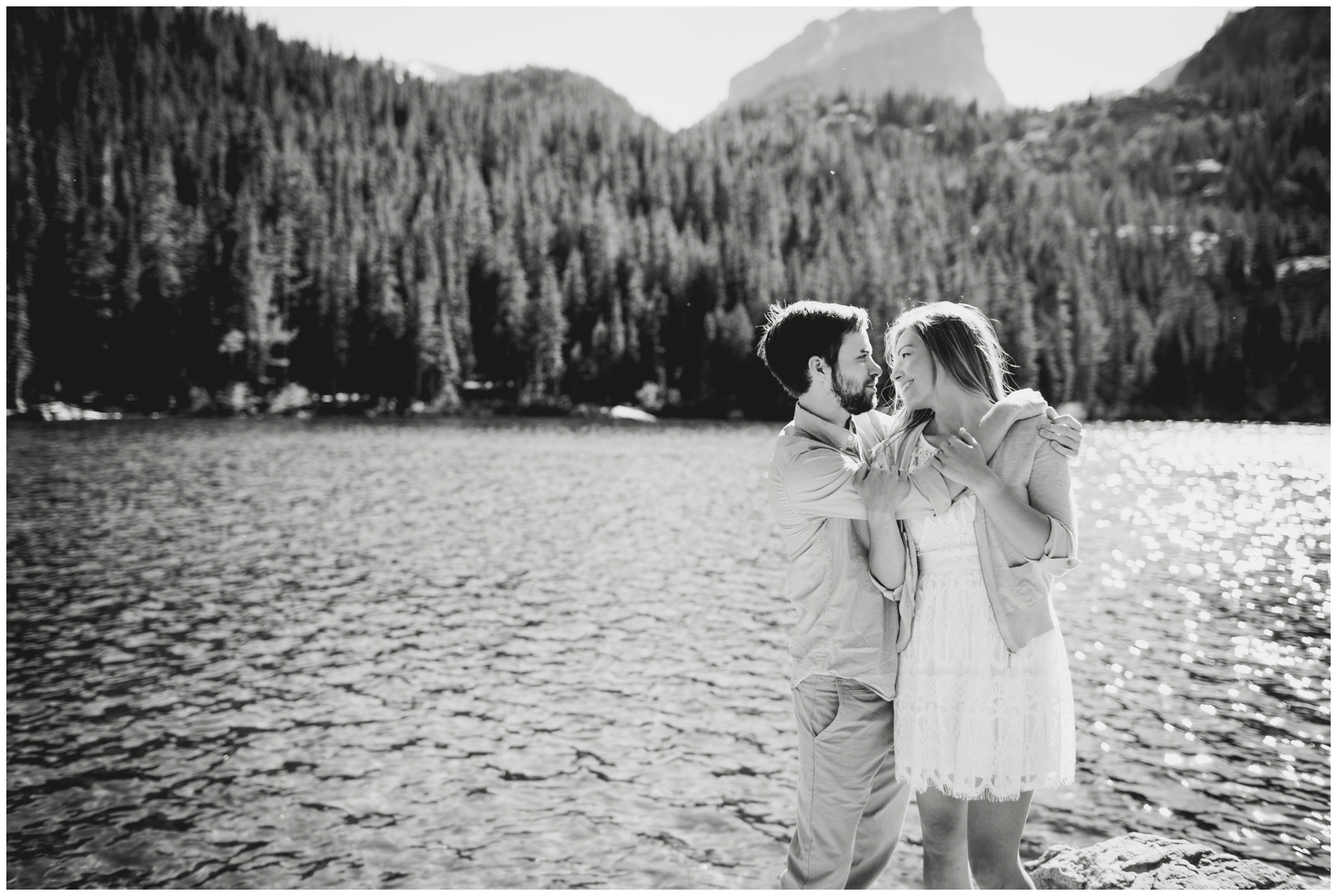 Bear Lake Colorado engagement photography 