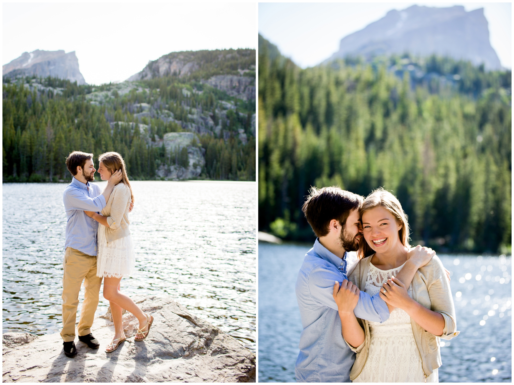 Bear Lake Colorado engagement photos 