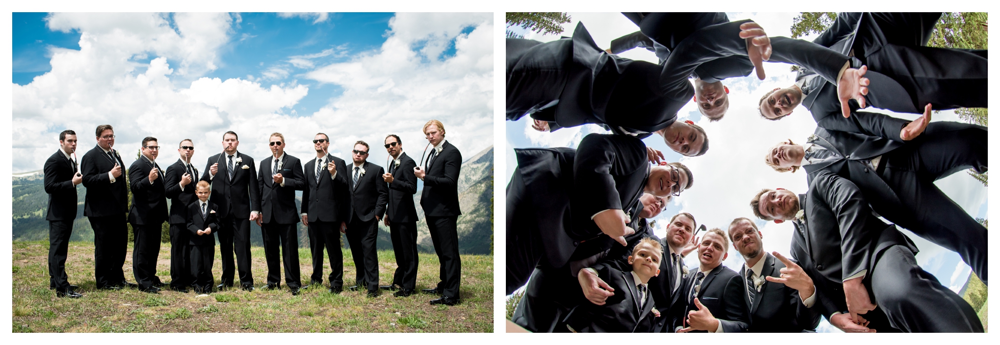 Colorado groomsmen at Copper Mountain wedding