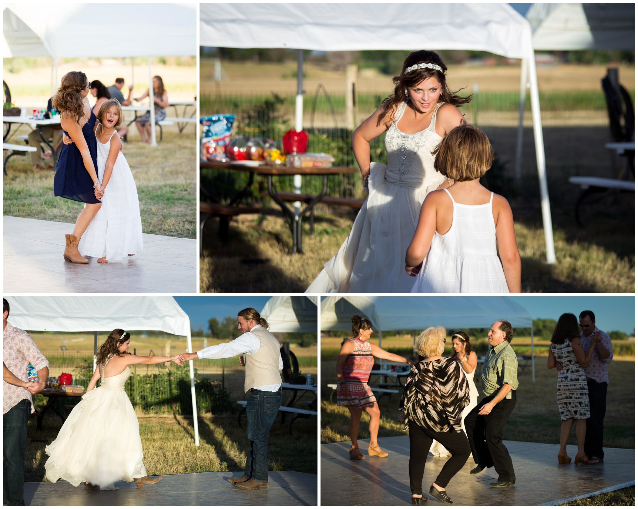 backyard wedding reception in Mead, Colorado 