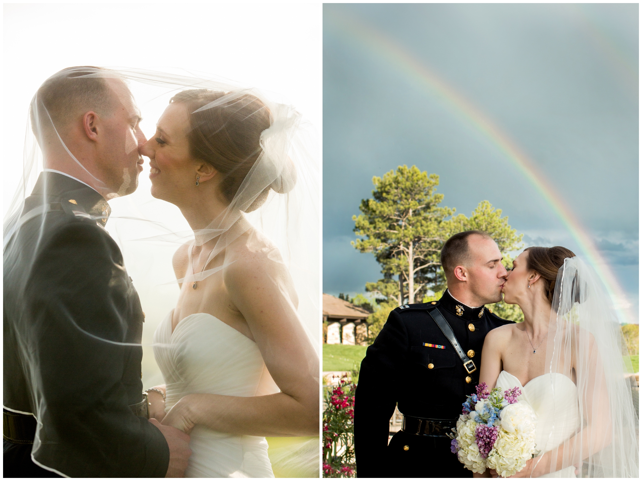 rainbow wedding photos by Colorado wedding photographer Plum Pretty Photography 