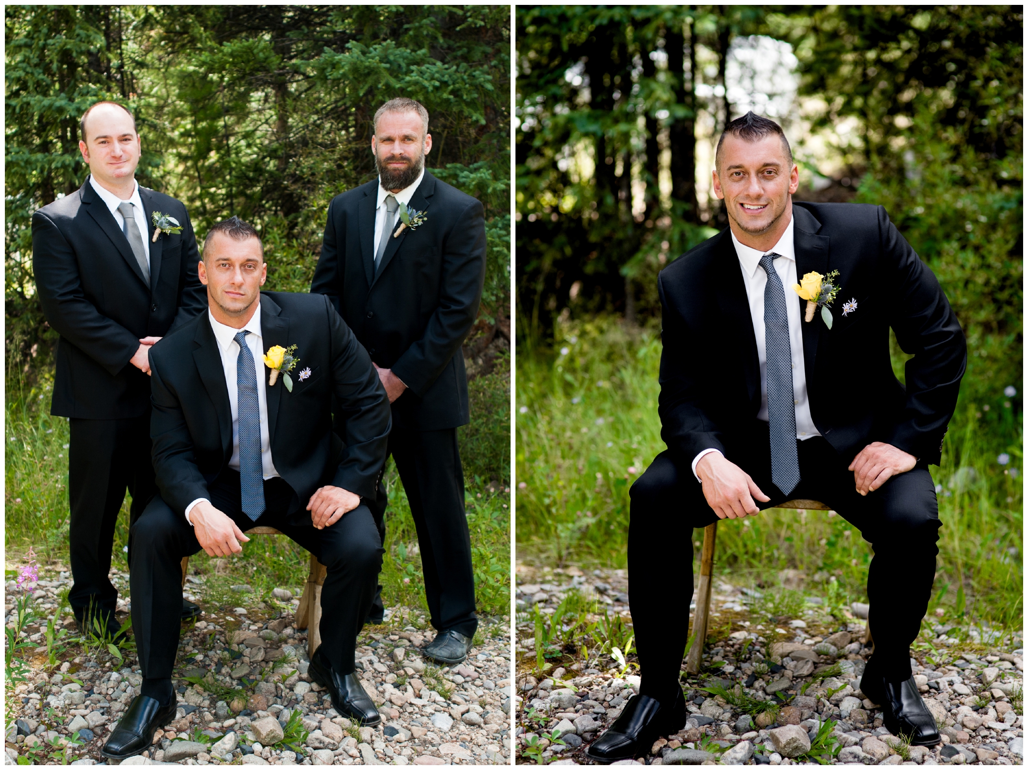 Colorado groom at Breckenridge wedding