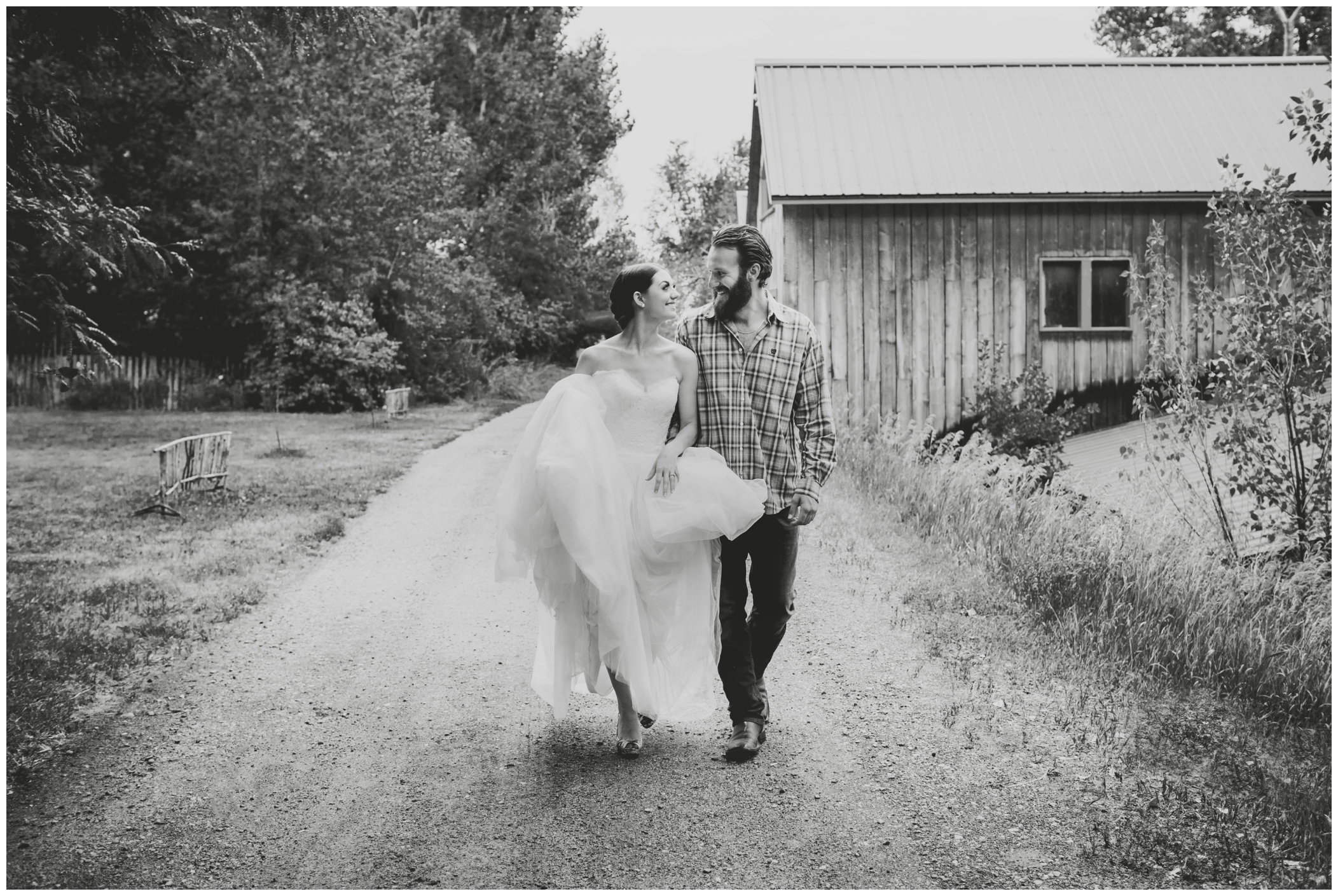 rustic Colorado wedding photos