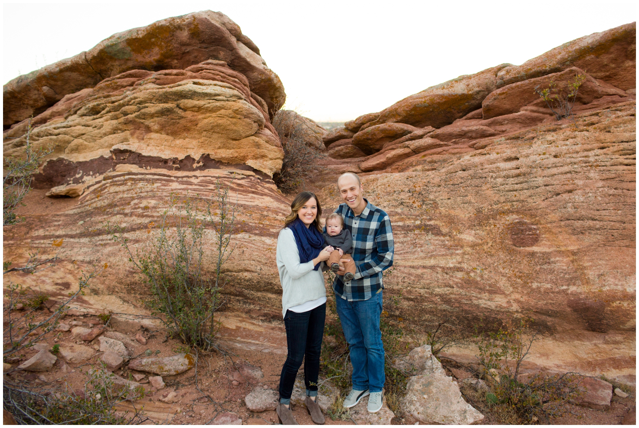 Colorado family photos at Red Rocks Park
