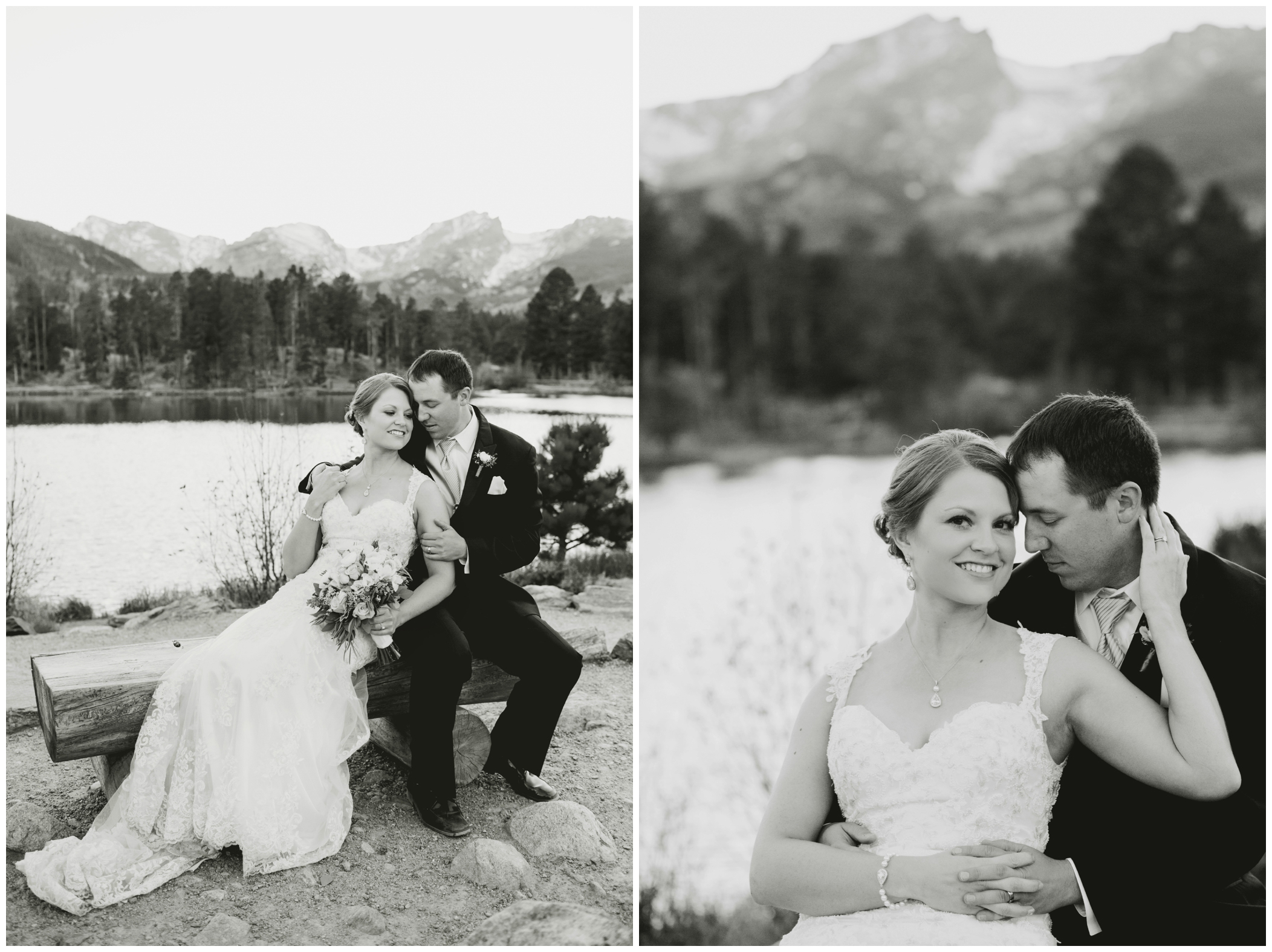 Estes Park wedding photography at Sprague Lake