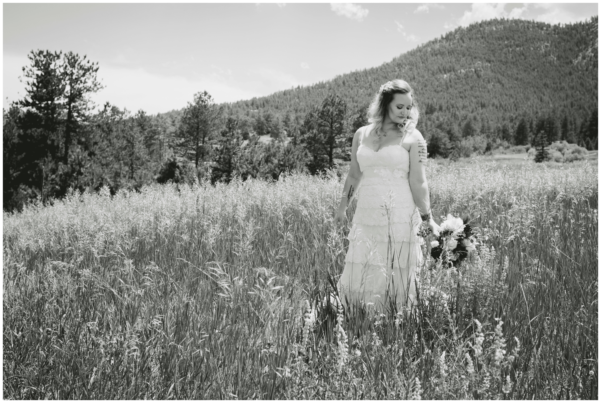 Colorado country bride in Estes Park