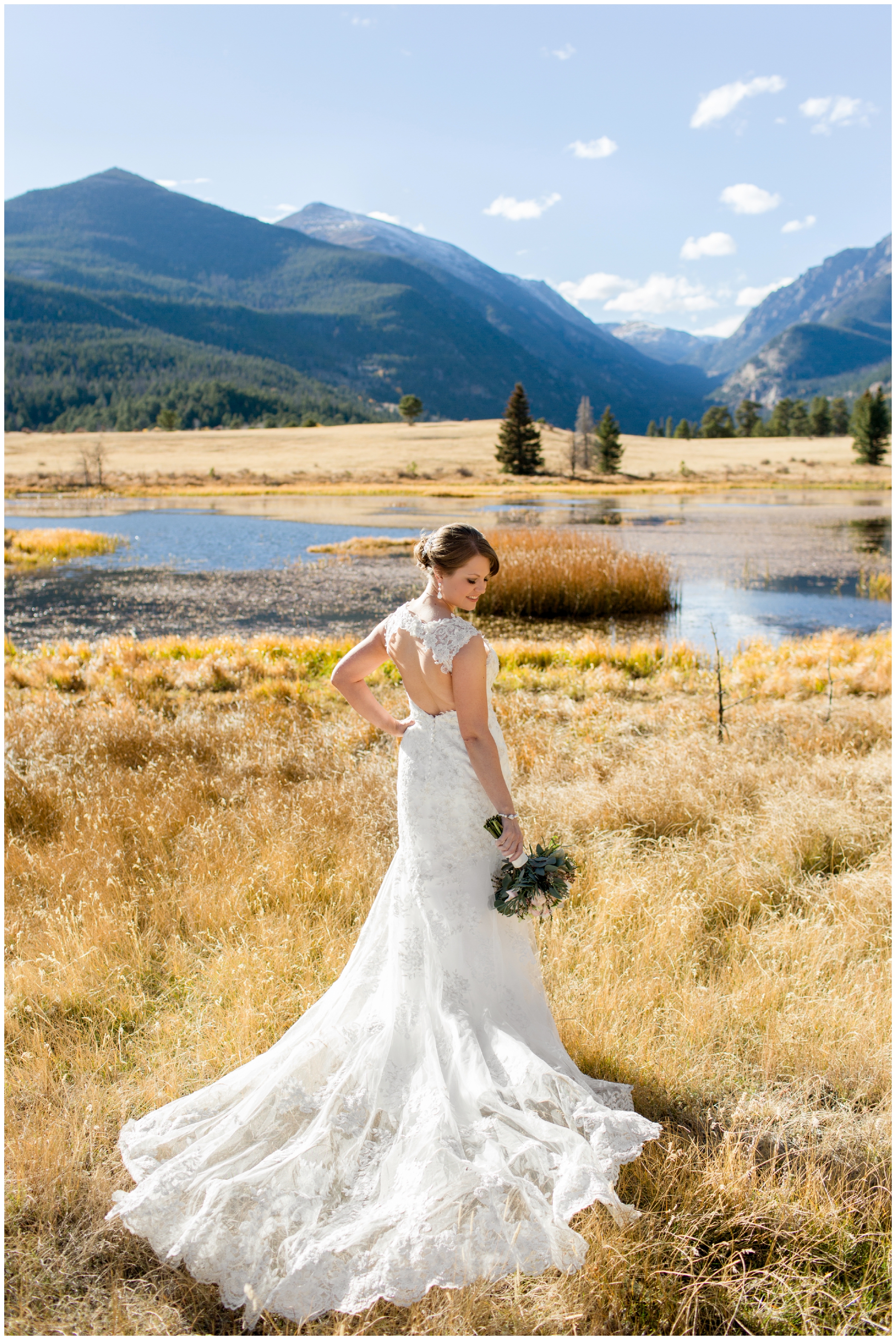 Colorado mountain bride In RMNP