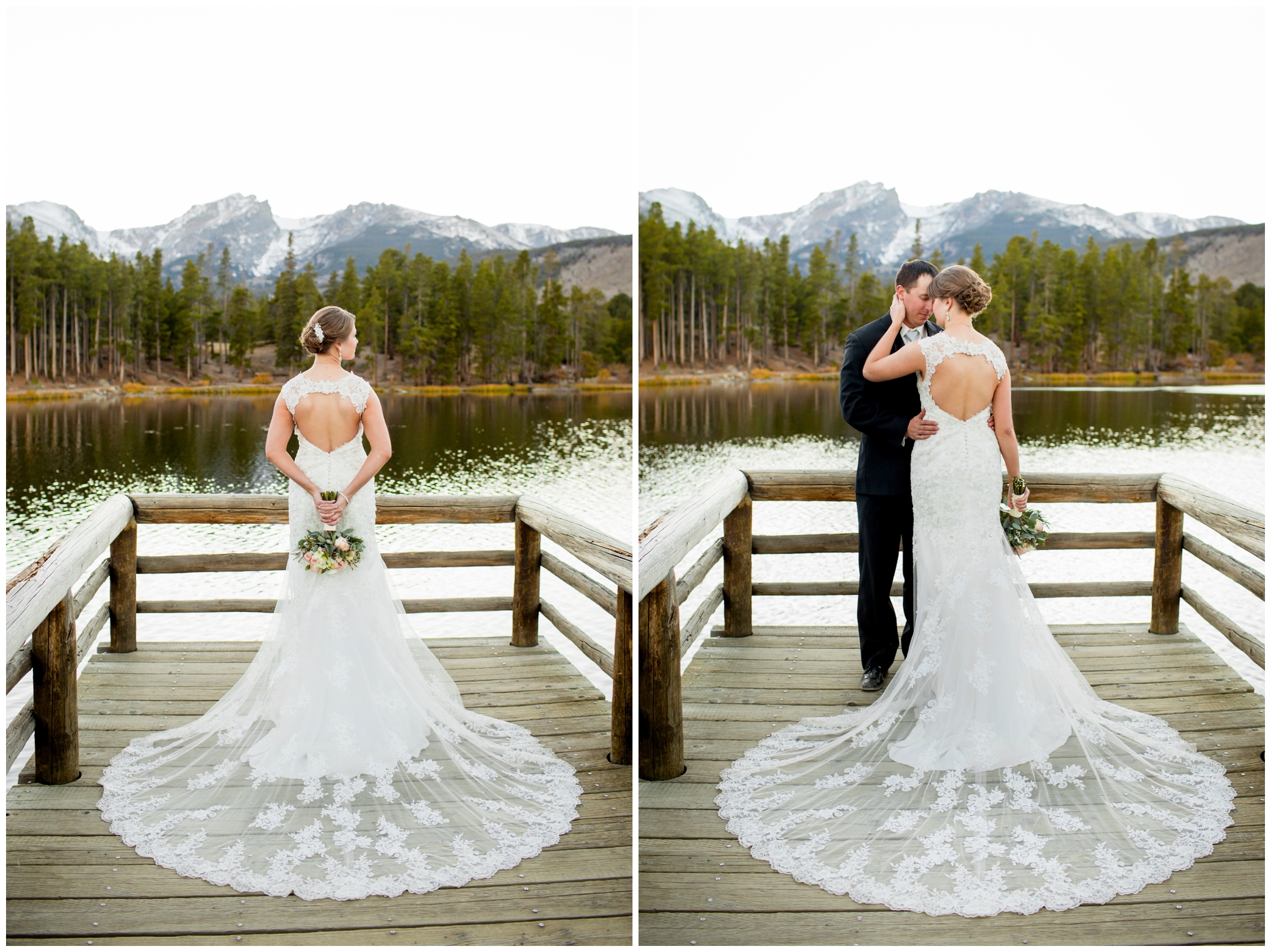 Colorado mountain wedding photos at Sprague Lake