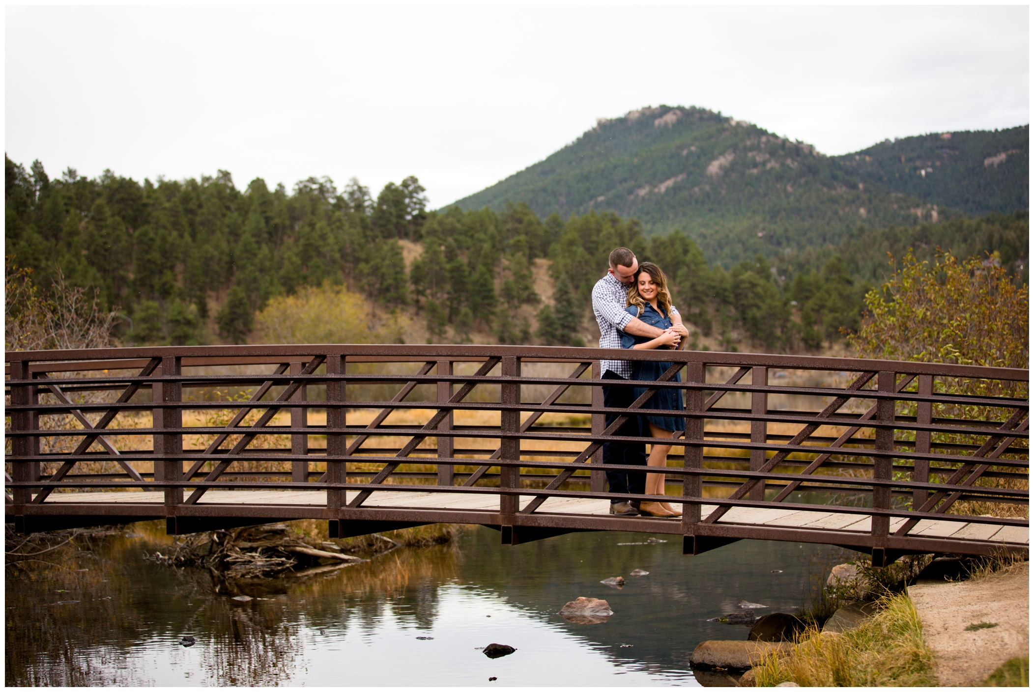 Evergreen, Colorado engagement photos at Evergreen Lake House by Plum Pretty Photography