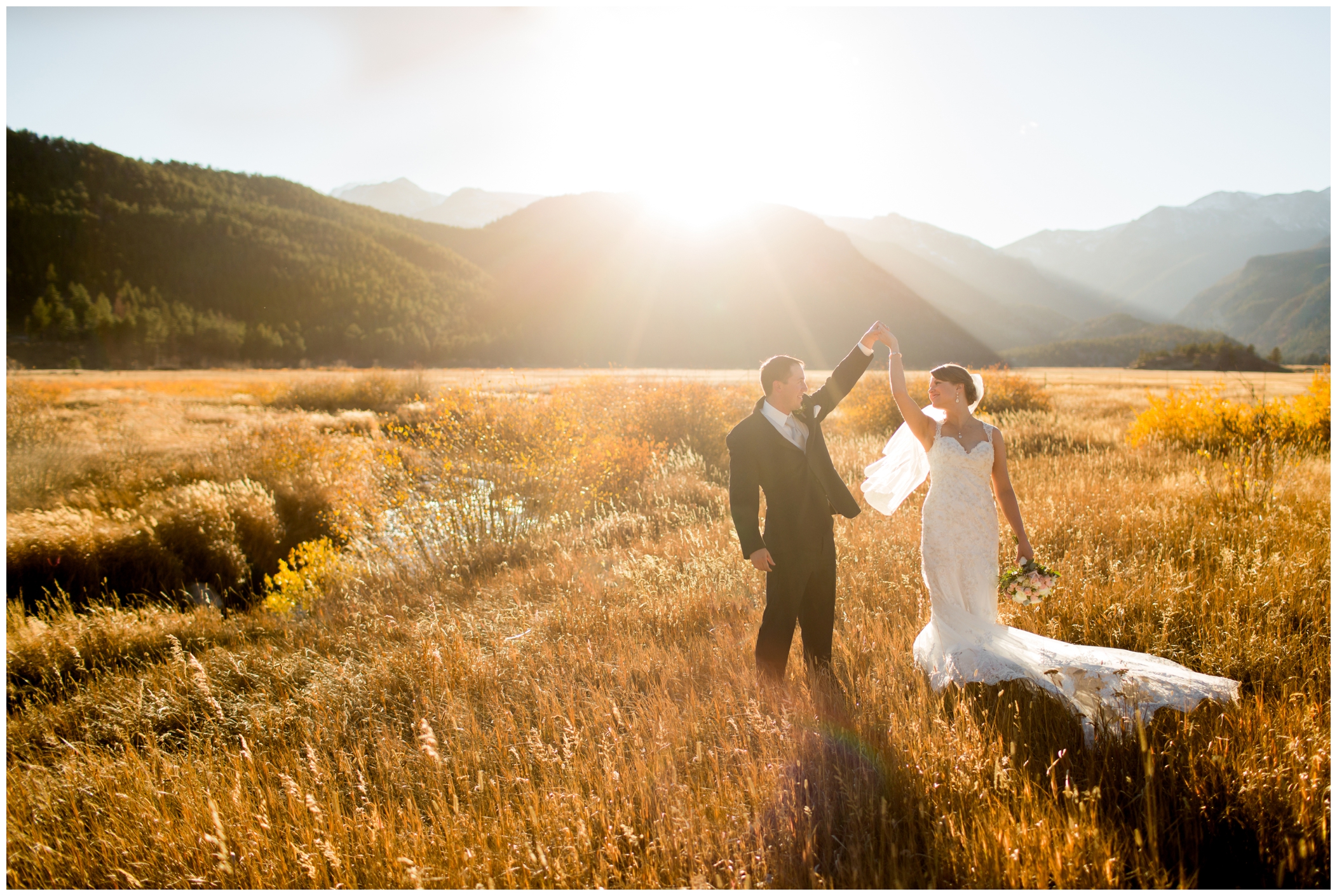 Estes Park wedding photography at Moraine Park