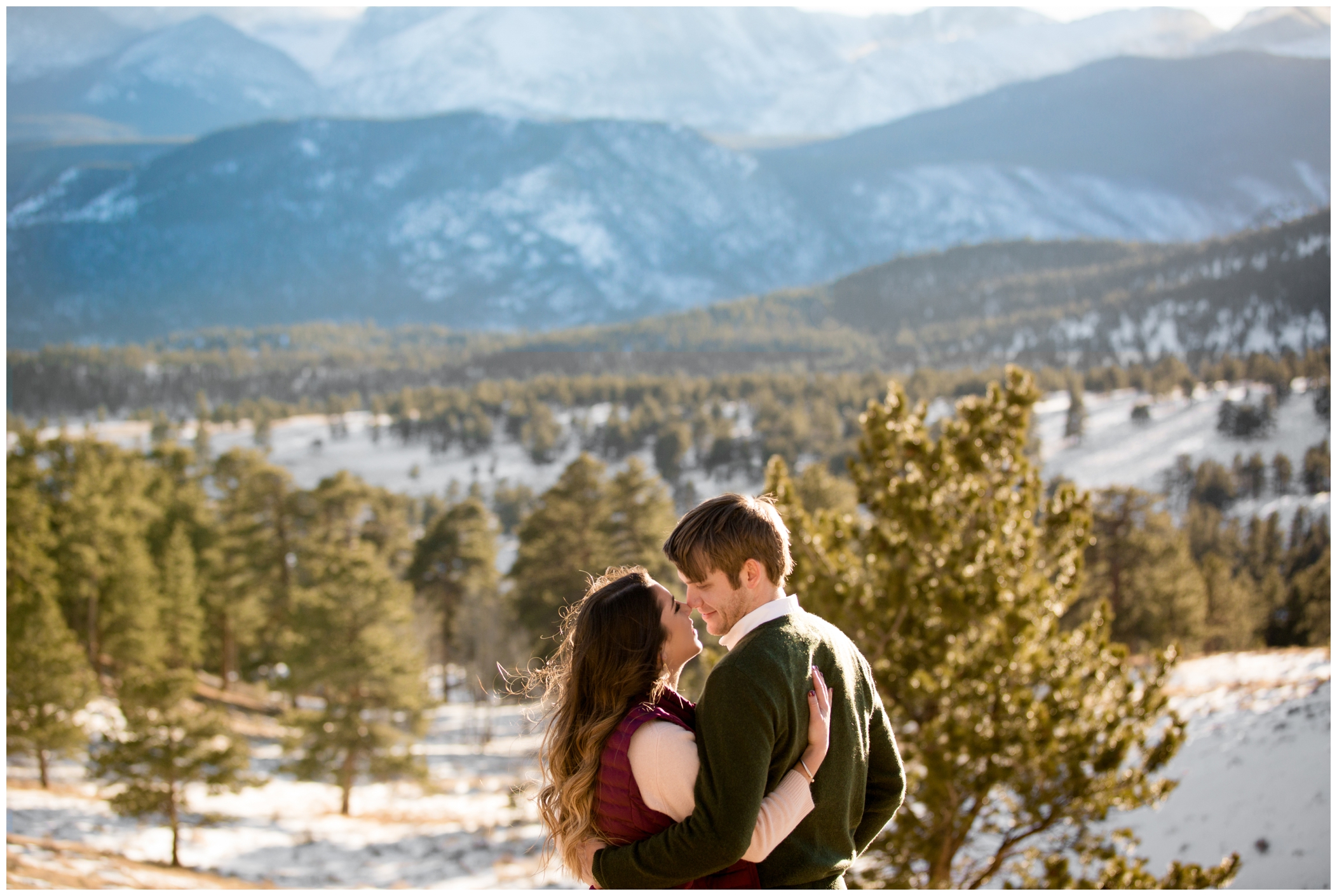 Colorado mountain engagement photos 