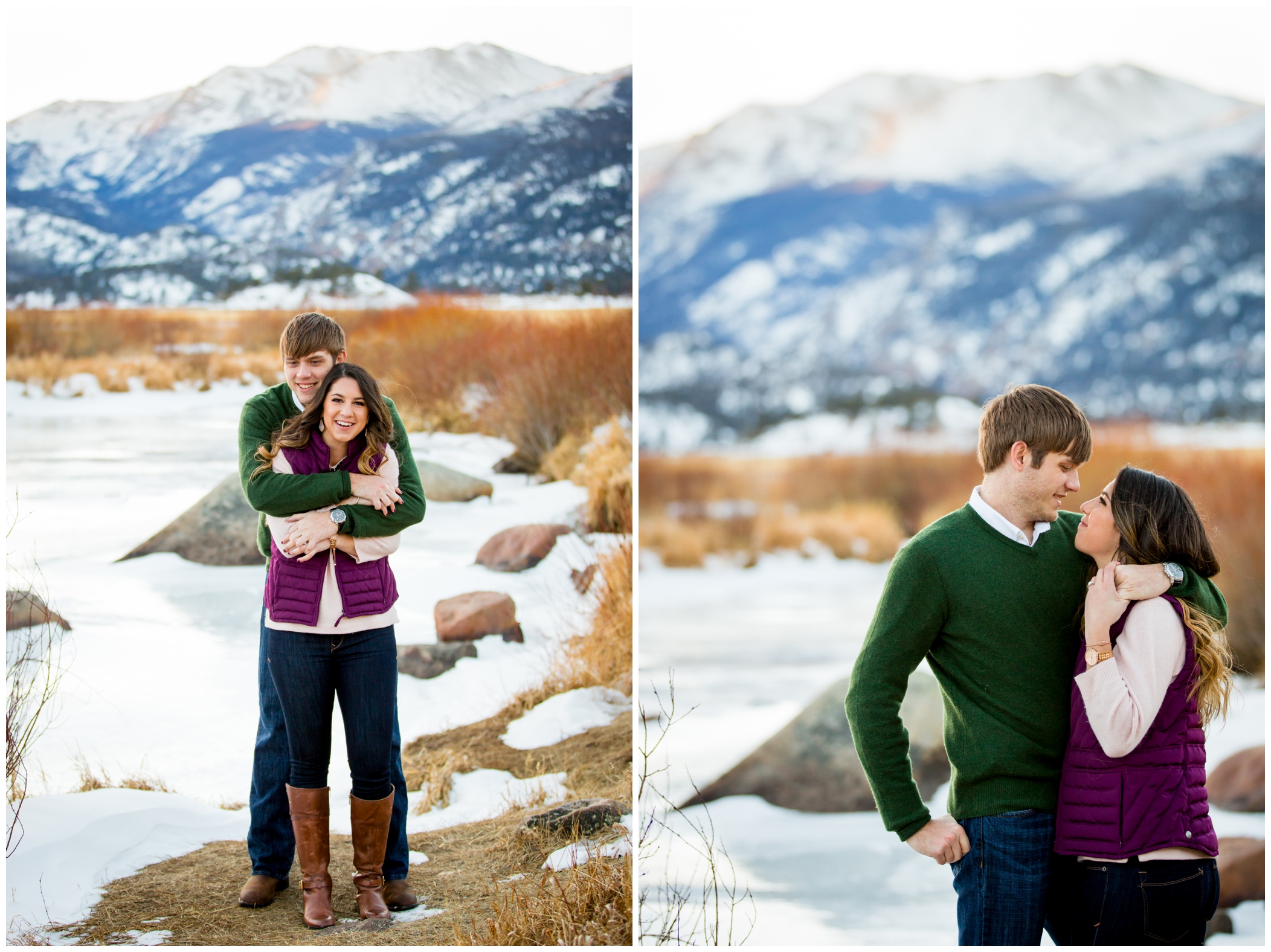 Estes Park Colorado engagement photos 