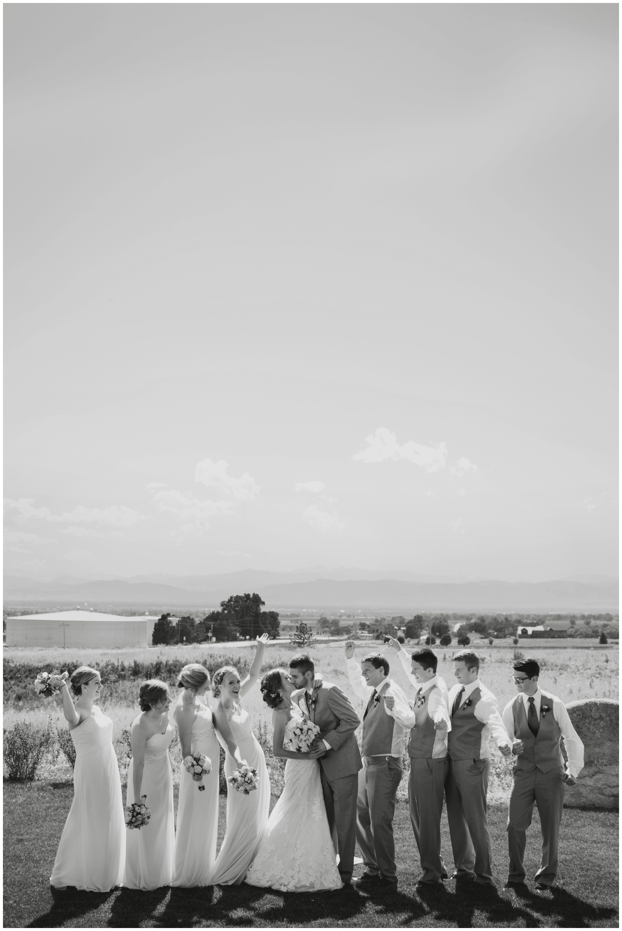 Fort Collins CO wedding party 