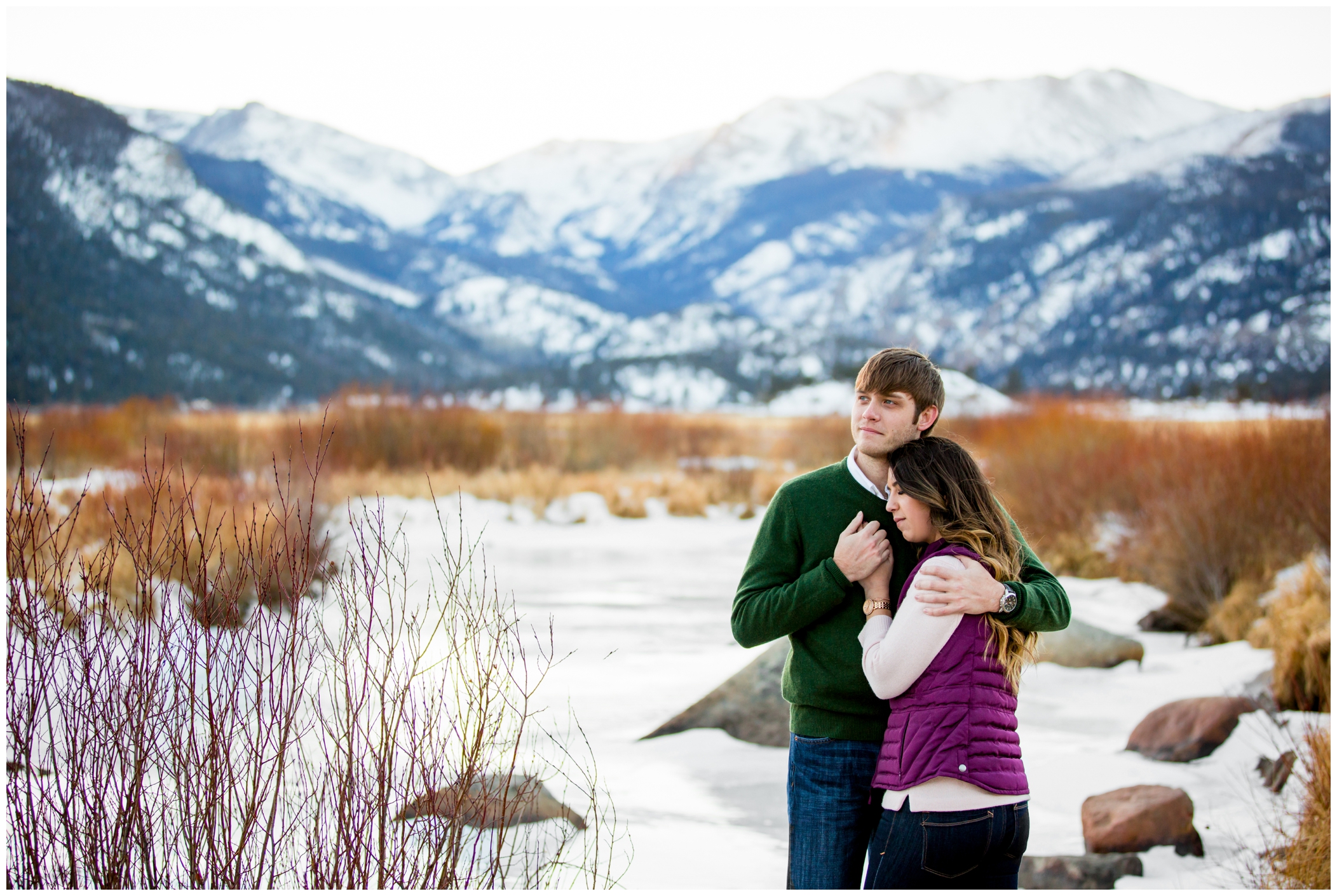 Estes Park engagement pictures by Colorado wedding photographer Plum Pretty Photography