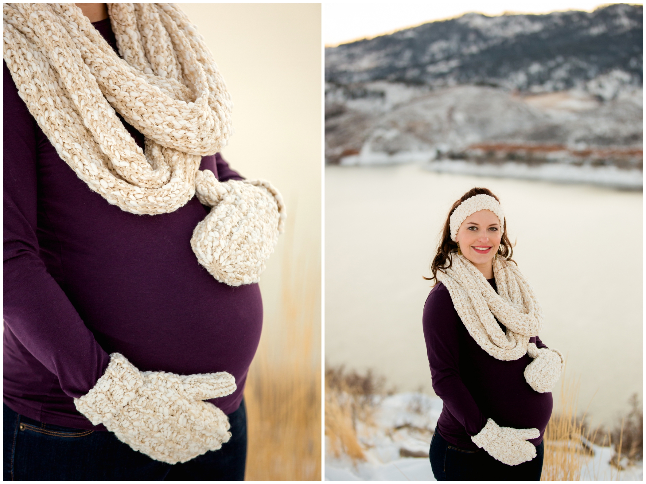 winter maternity photos inspiration 