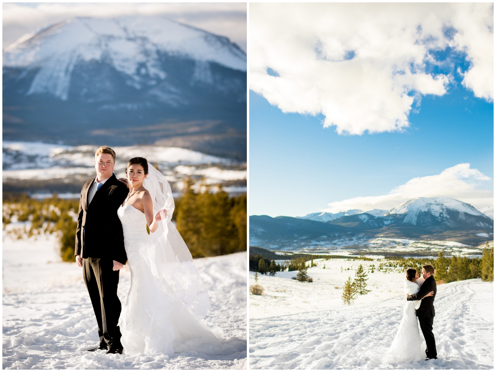 Breckenridge winter wedding photos by Plum Pretty Photography 