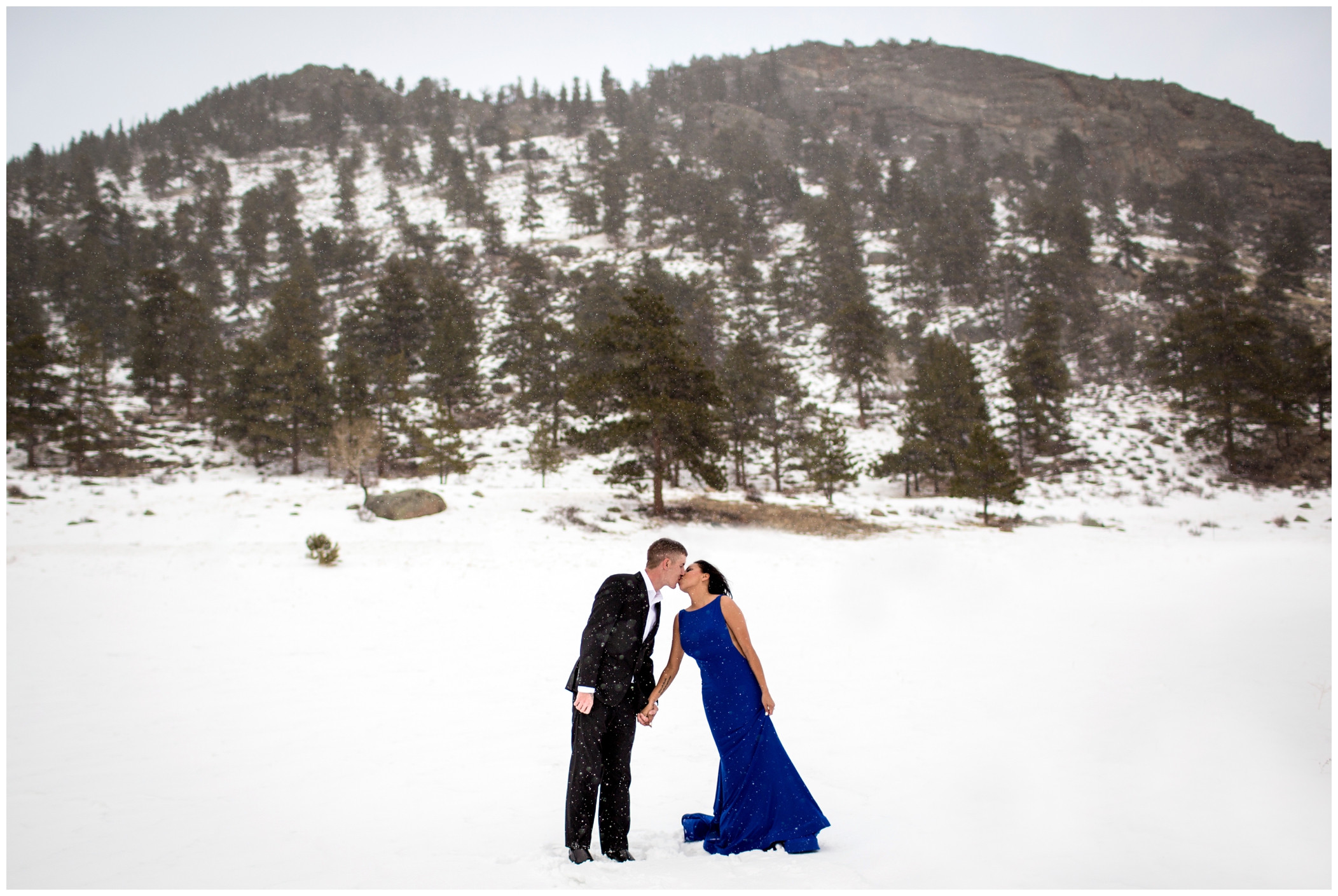 Colorado winter engagement photos