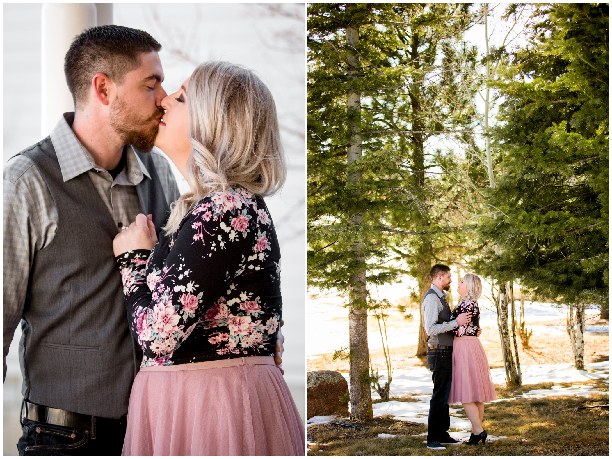 Larkspur engagement photos at Flying Horse Ranch