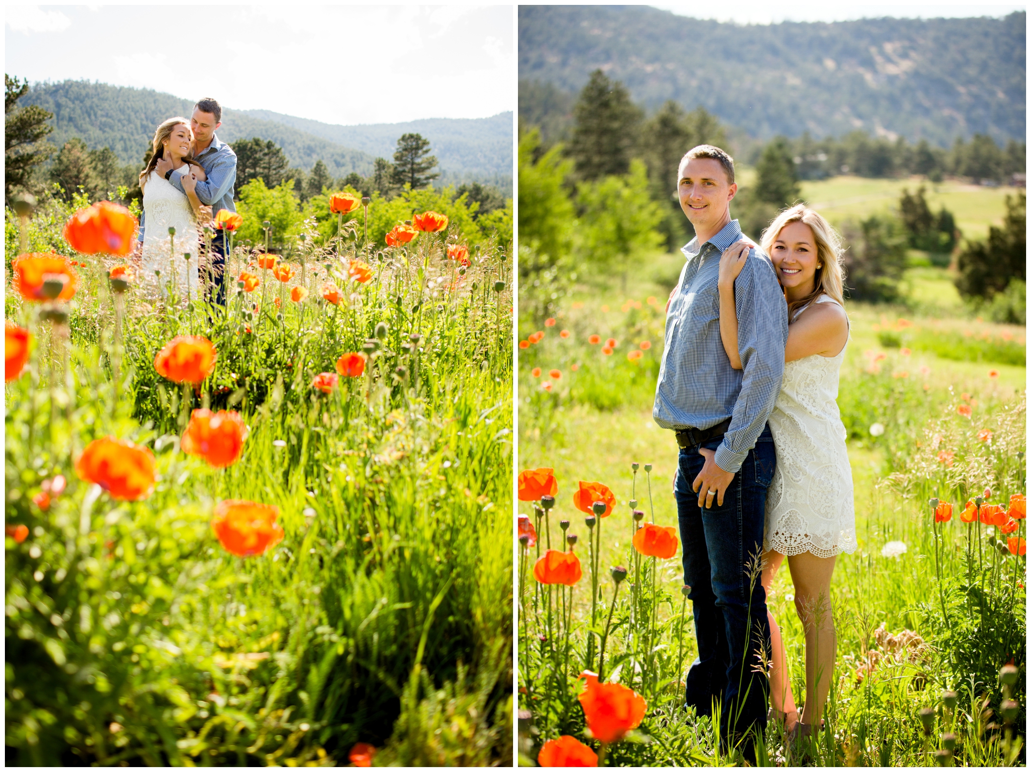 Colorado summer engagement photos in Estes Park by Plum Pretty Photography 