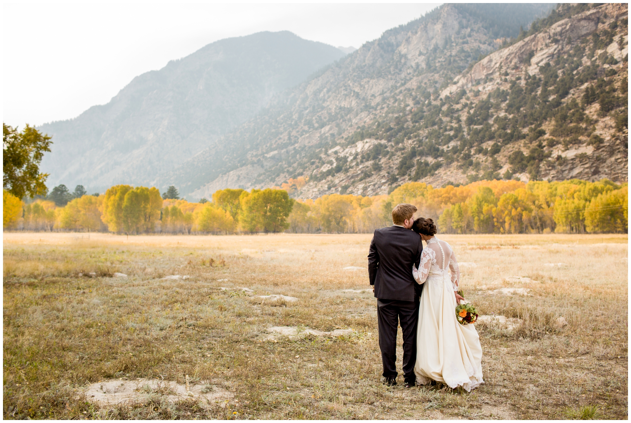 Colorado fall wedding photography in Lathrop 