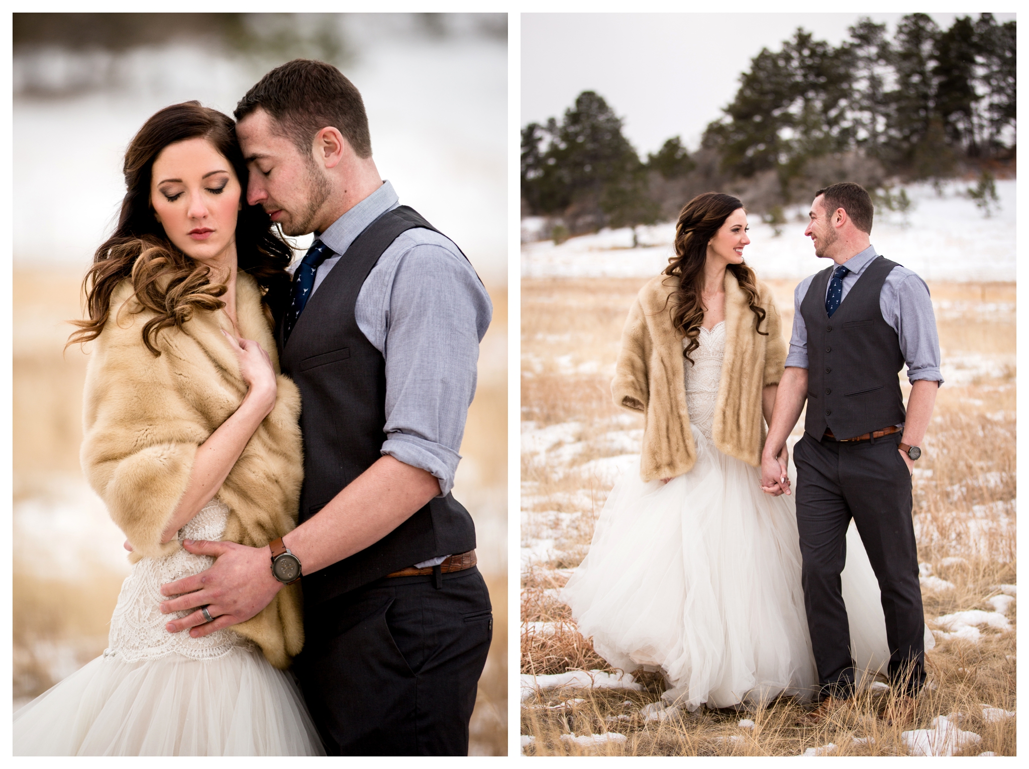 Colorado winter elopement by wedding photographer Plum Pretty Photo 