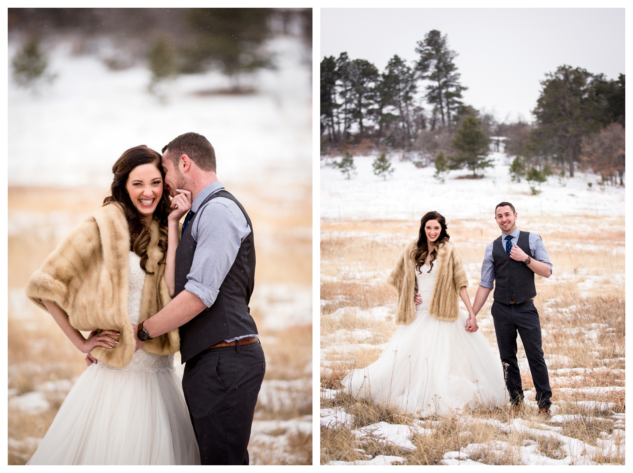 snowy Colorado winter wedding inspiration 