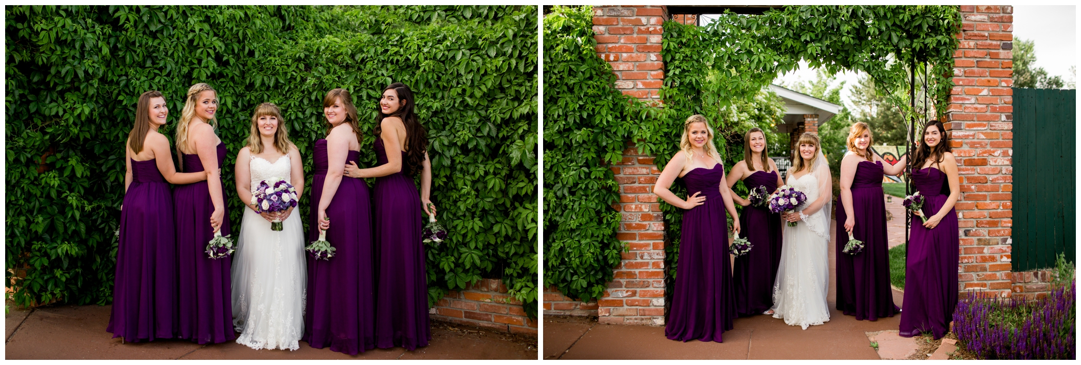 long purple bridesmaids dresses 