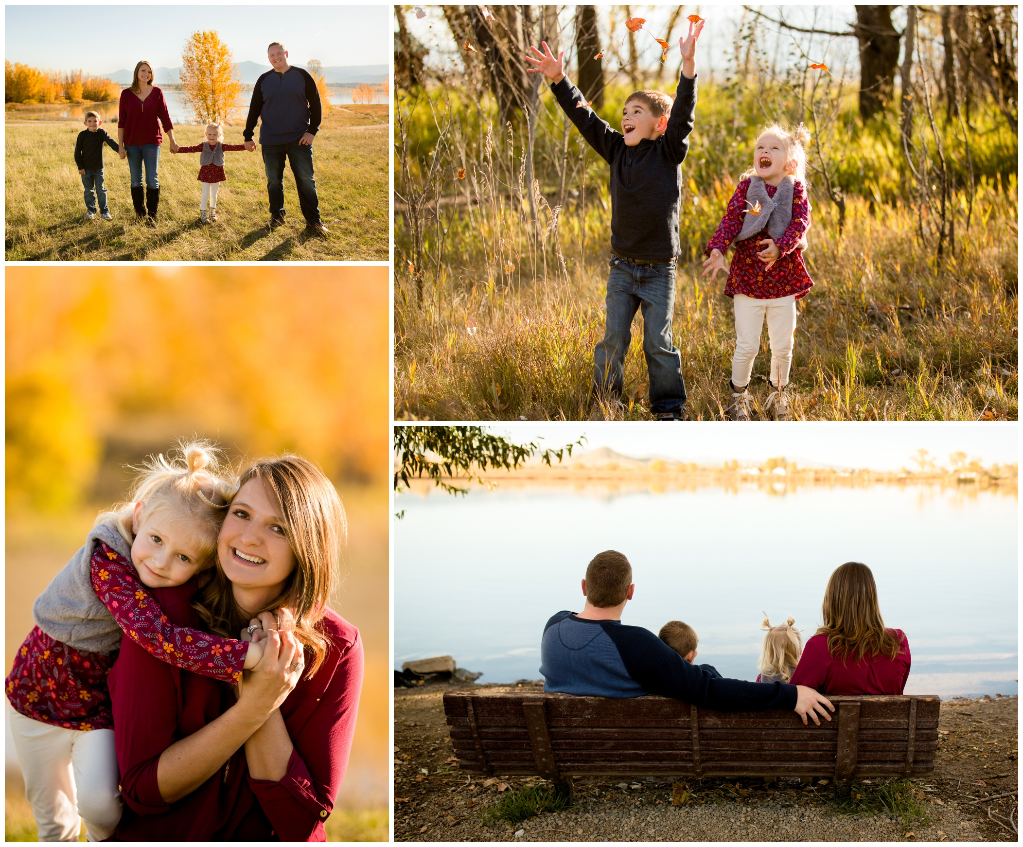Longmont family photos at Coot Lake