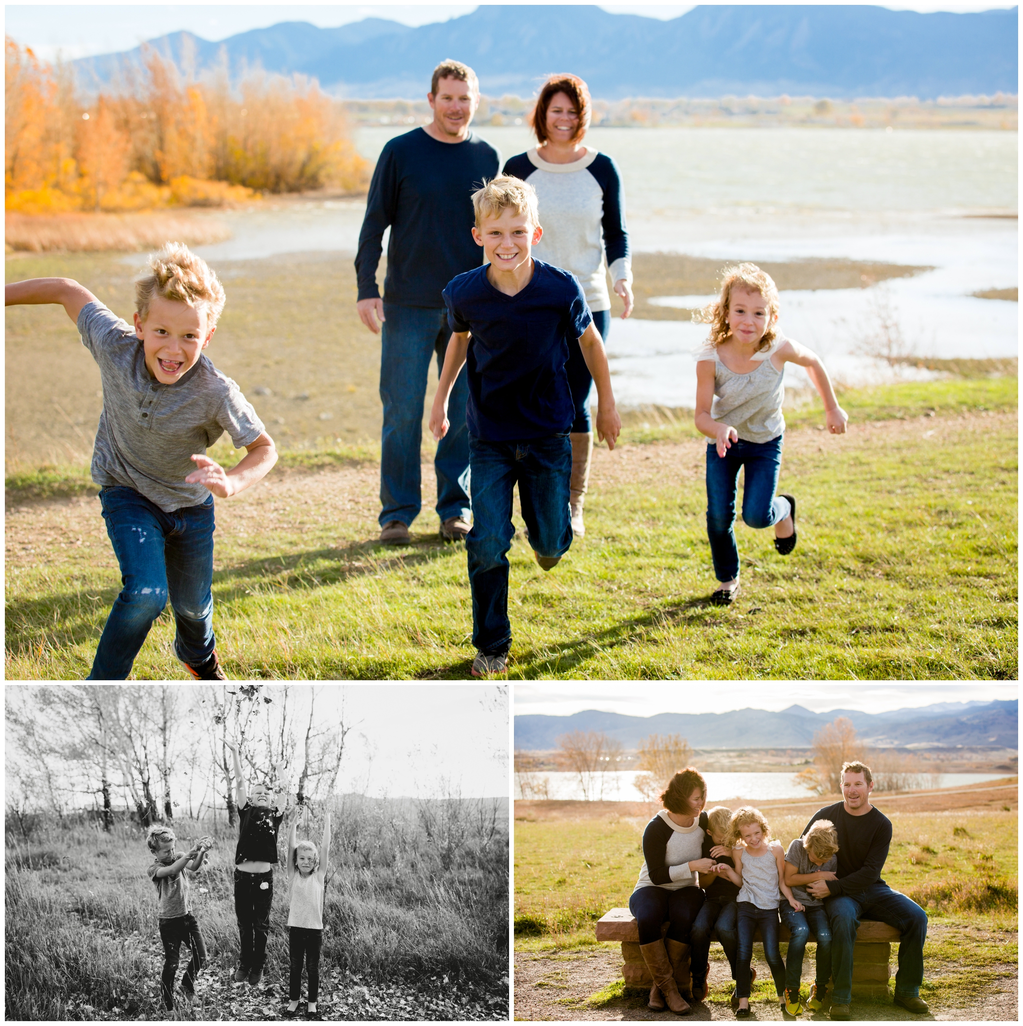 Boulder family pictures at Coot Lake by Colorado photographer Plum Pretty Photography