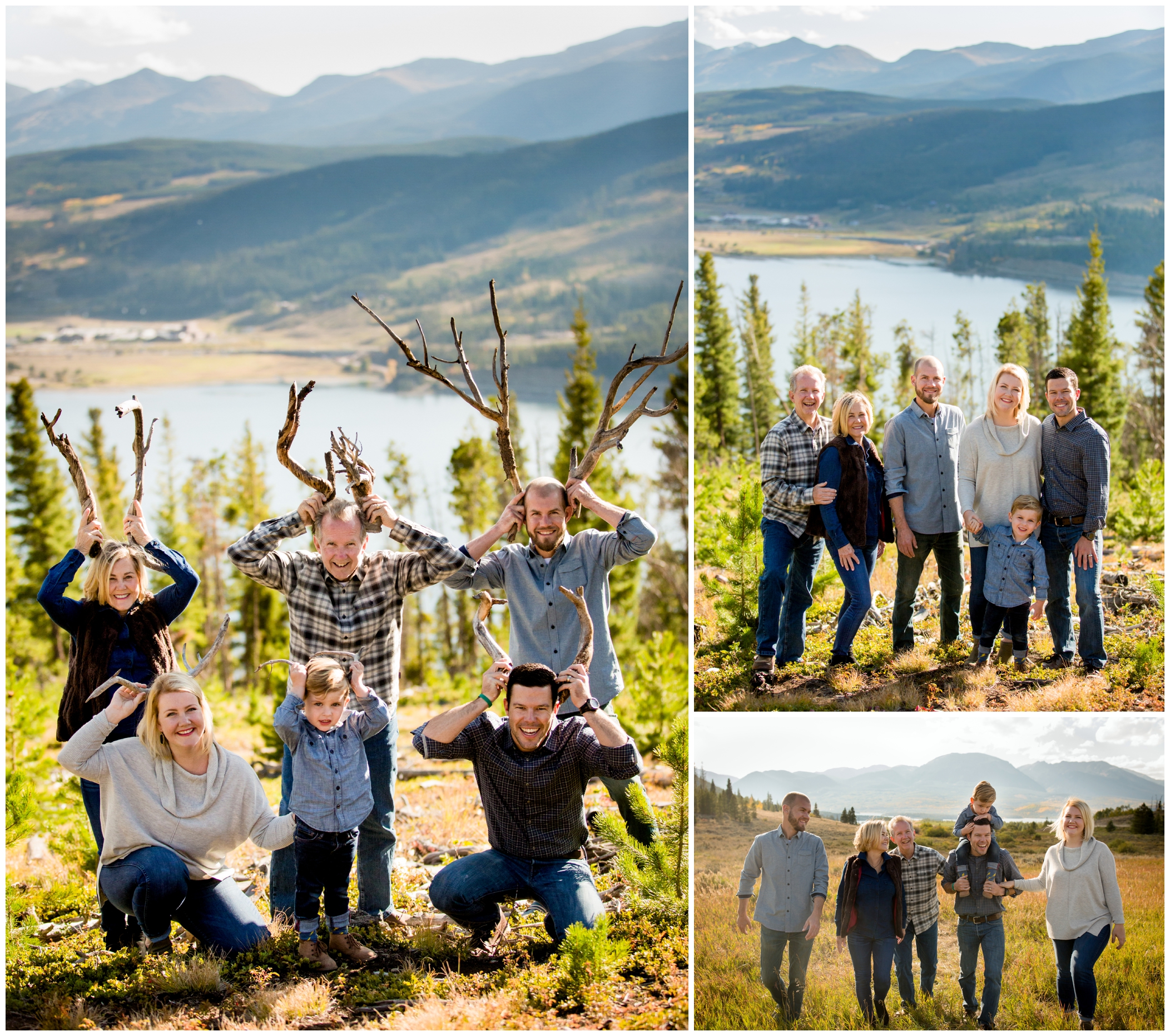 Breckenridge family photography at Sapphire Point 