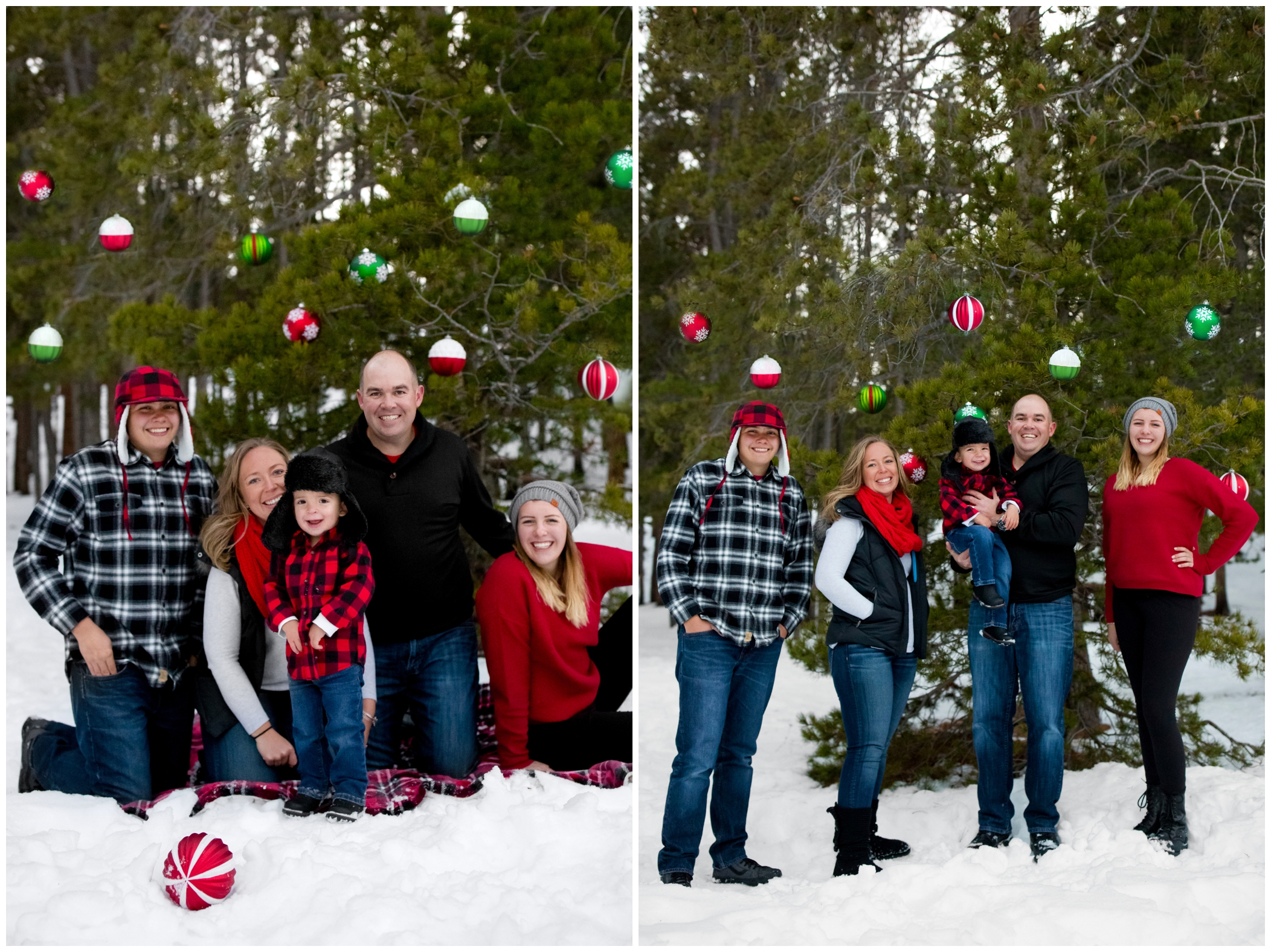 Estes Park Colorado Christmas family photos 