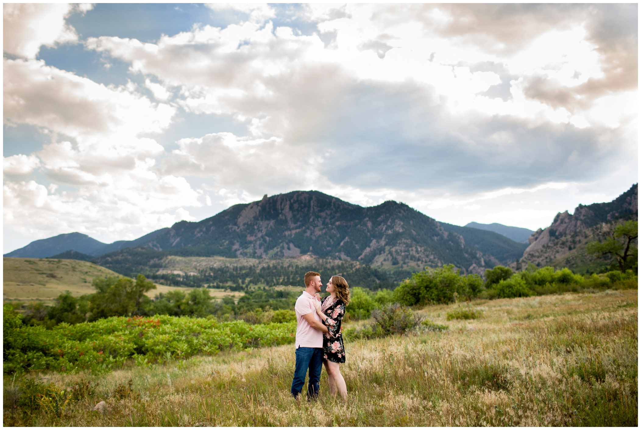 Colorado engagement photographs at South Mesa trail Boulder