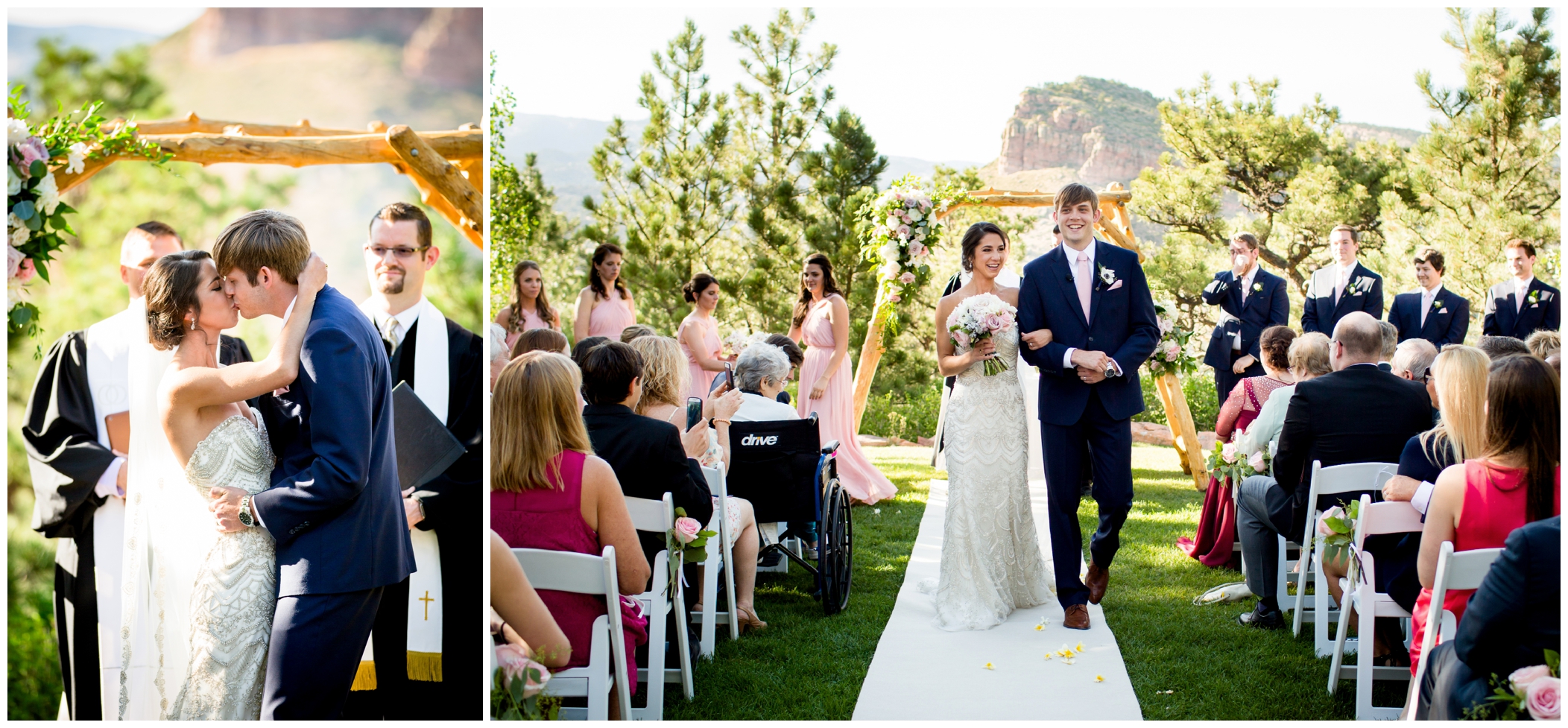 Colorado summer wedding ceremony 