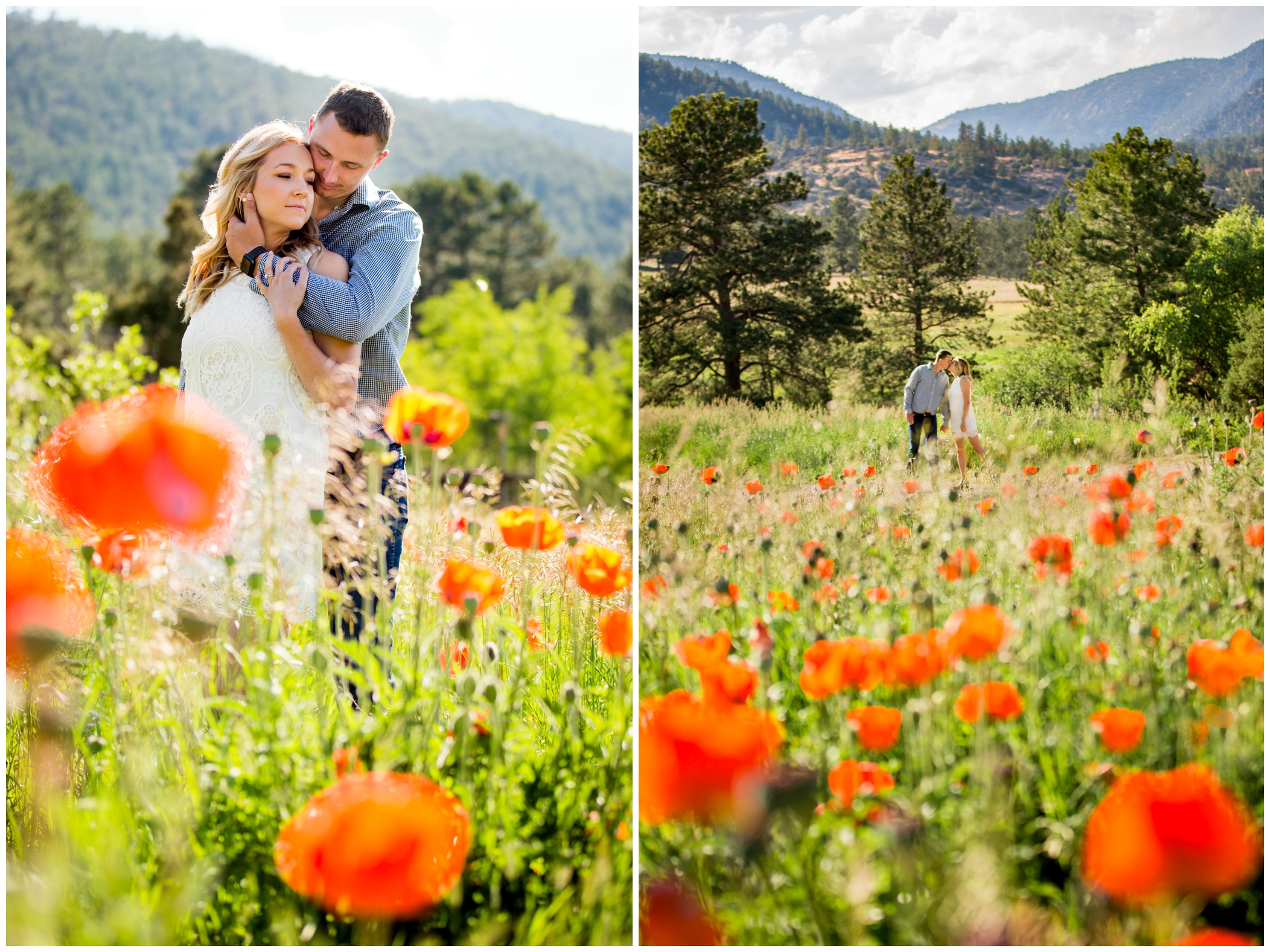 Estes Park engagement photos by Colorado wedding photographer Plum Pretty Photography 