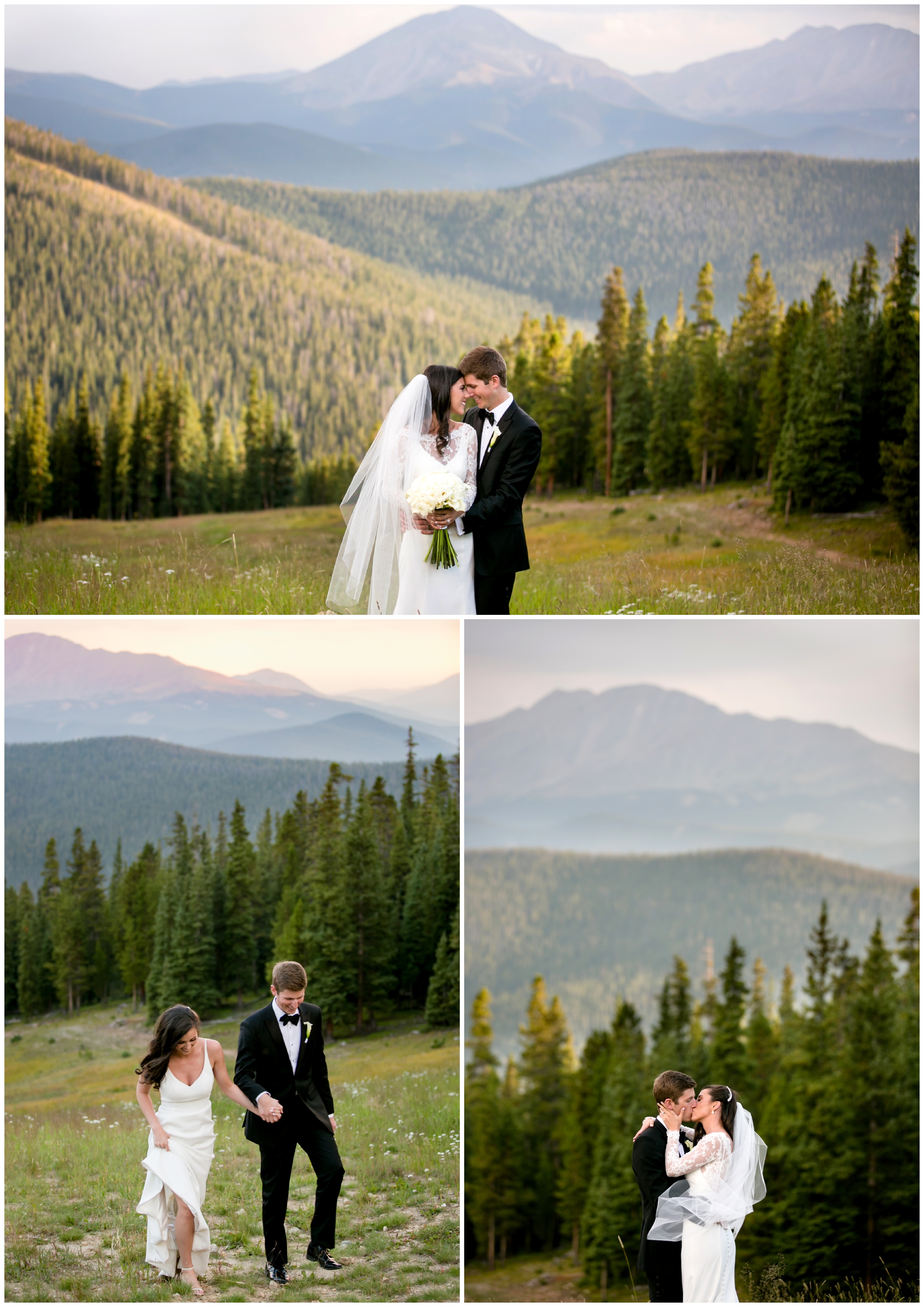 Keystone Colorado ski resort wedding photos