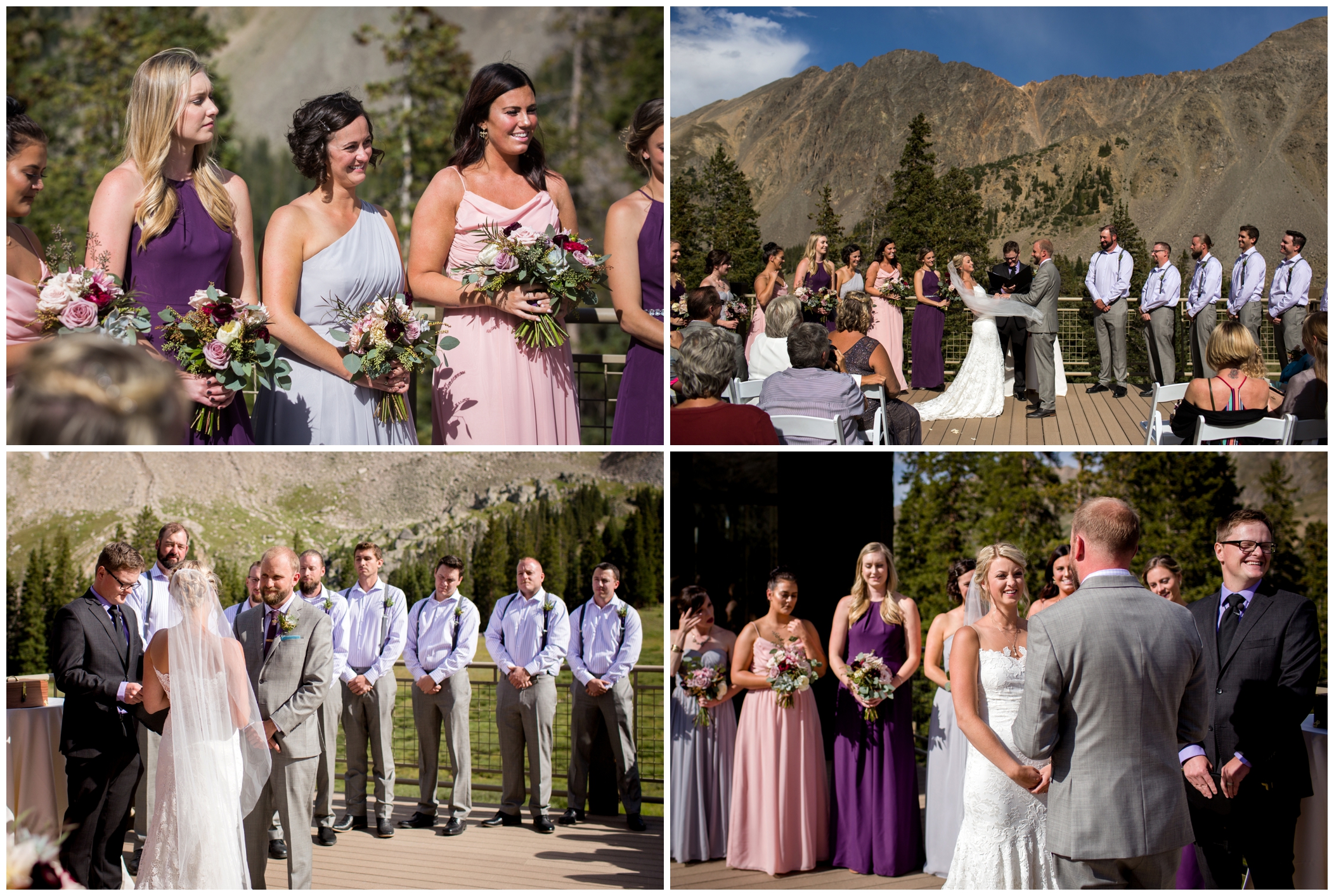 Arapahoe Basin ski resort wedding ceremony photos 