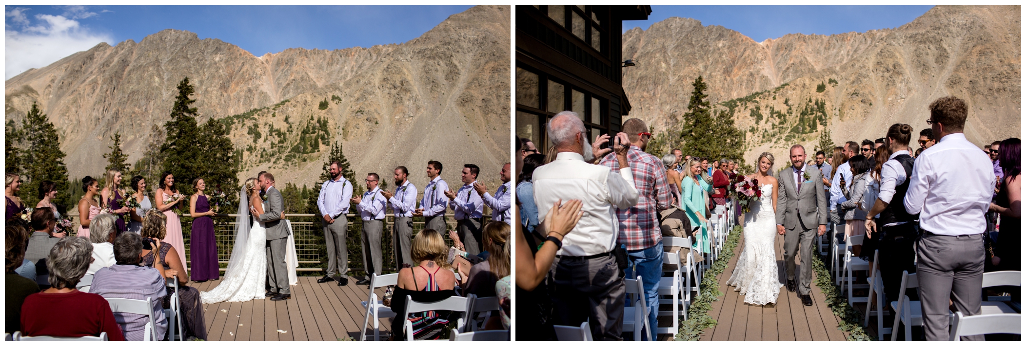 Black Mountain Lodge Colorado wedding ceremony