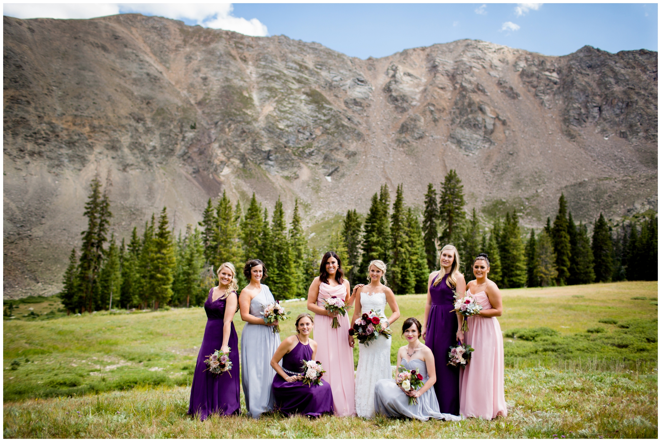 bridesmaids photos at Black Mountain Lodge Colorado 