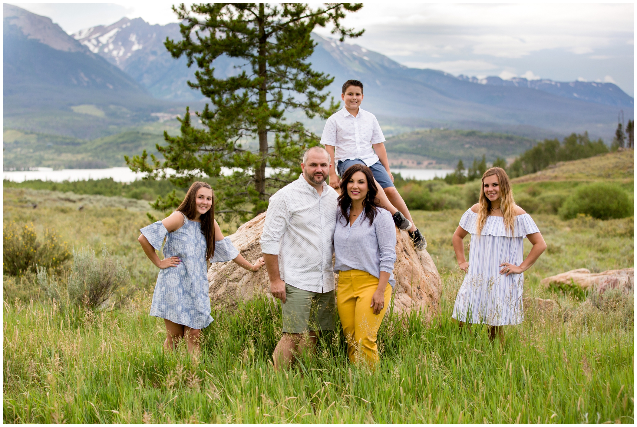 Breckenridge family photographs at Lake Dillon Colorado 