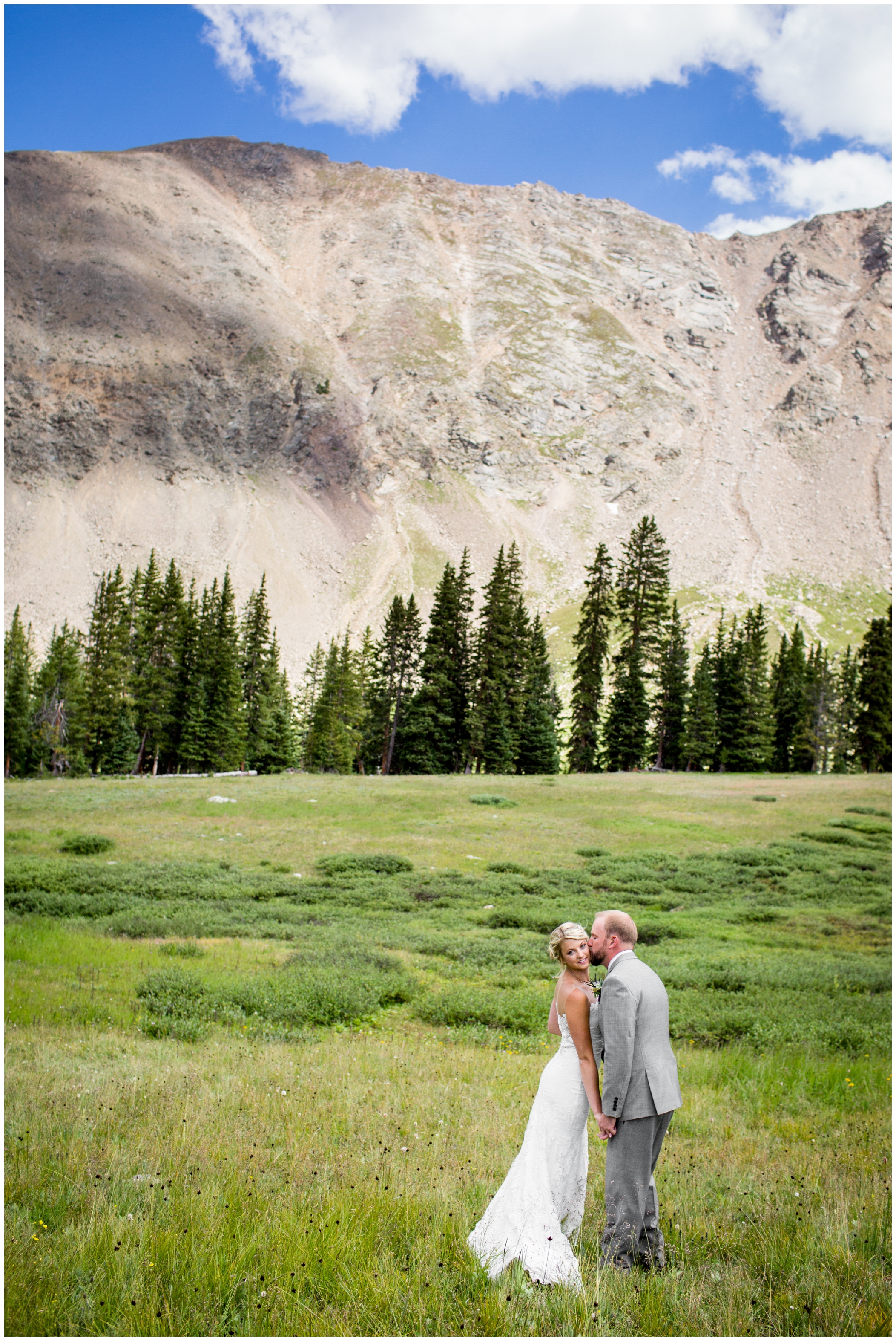 Colorado ski resort wedding photos at one of the best mountain wedding venues Arapahoe Basin