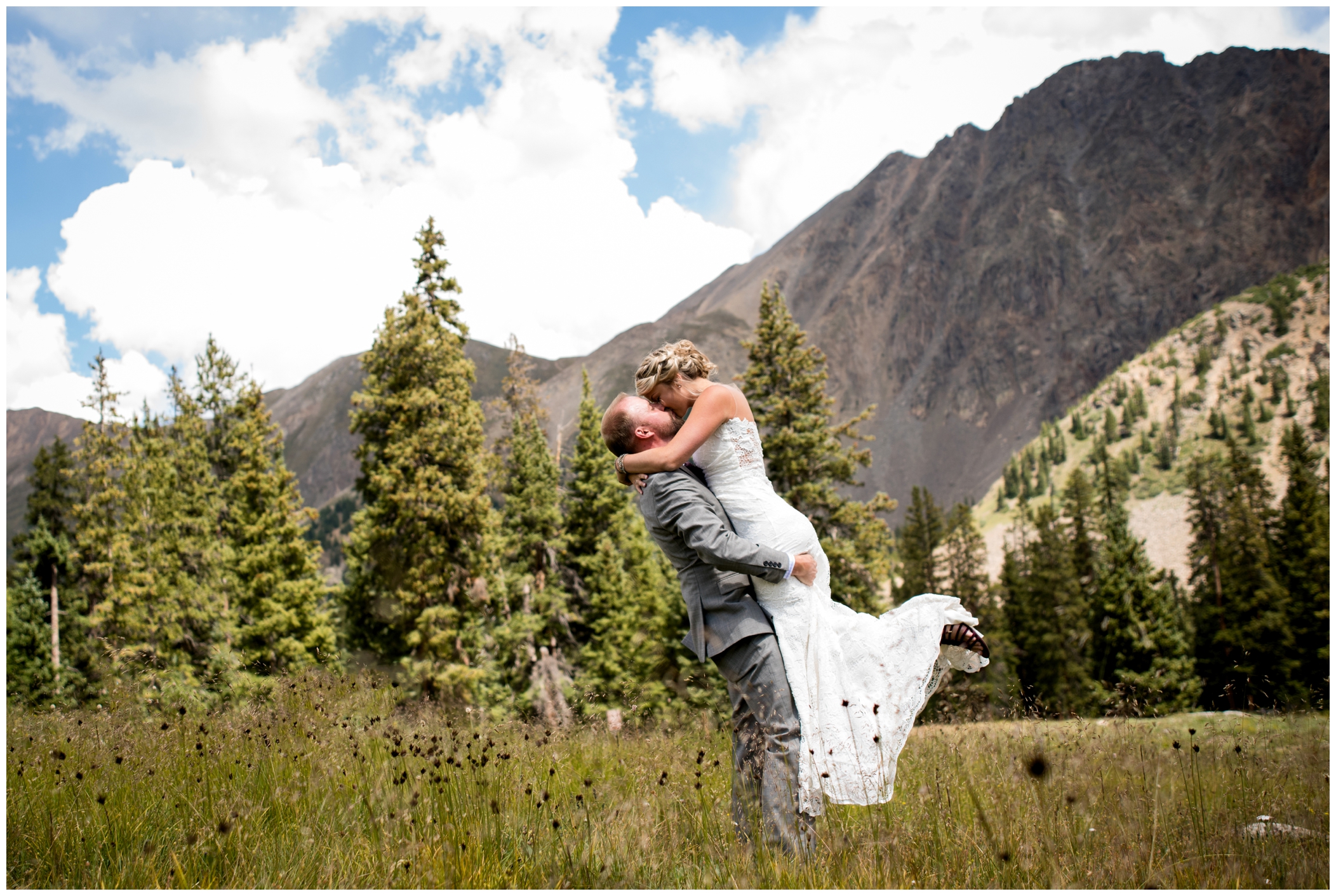 Keystone Colorado wedding photos at A-Basin resort 