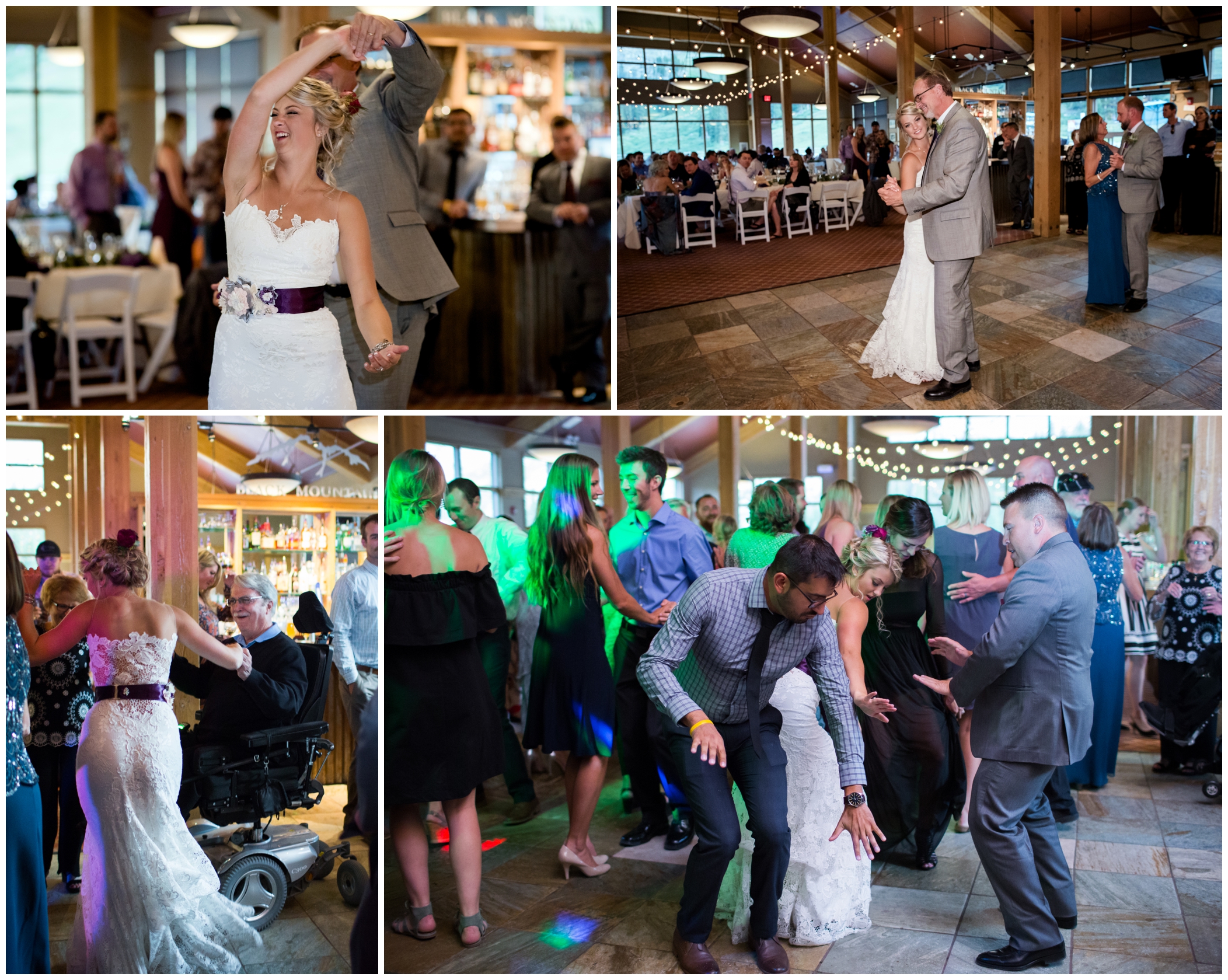 lodge wedding reception at A basin resort Colorado 
