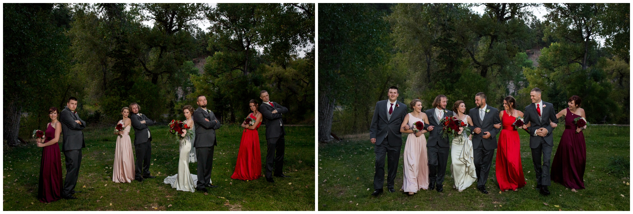 wedding party photography at Wedgewood Boulder