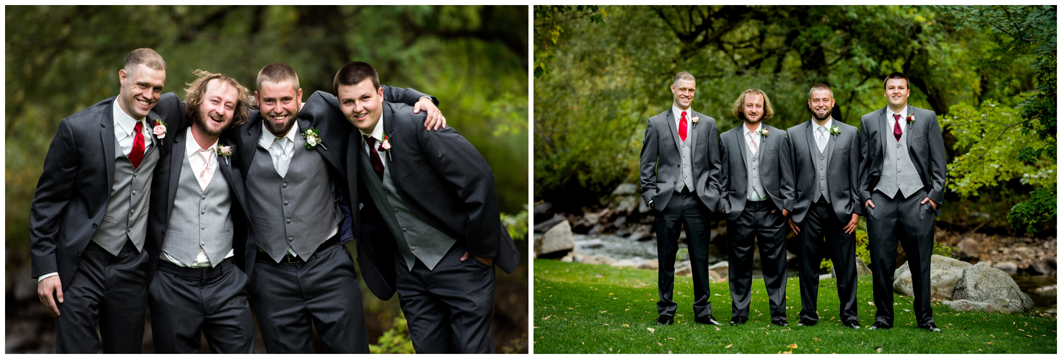groomsmen at Boulder Creek wedgewood weddings