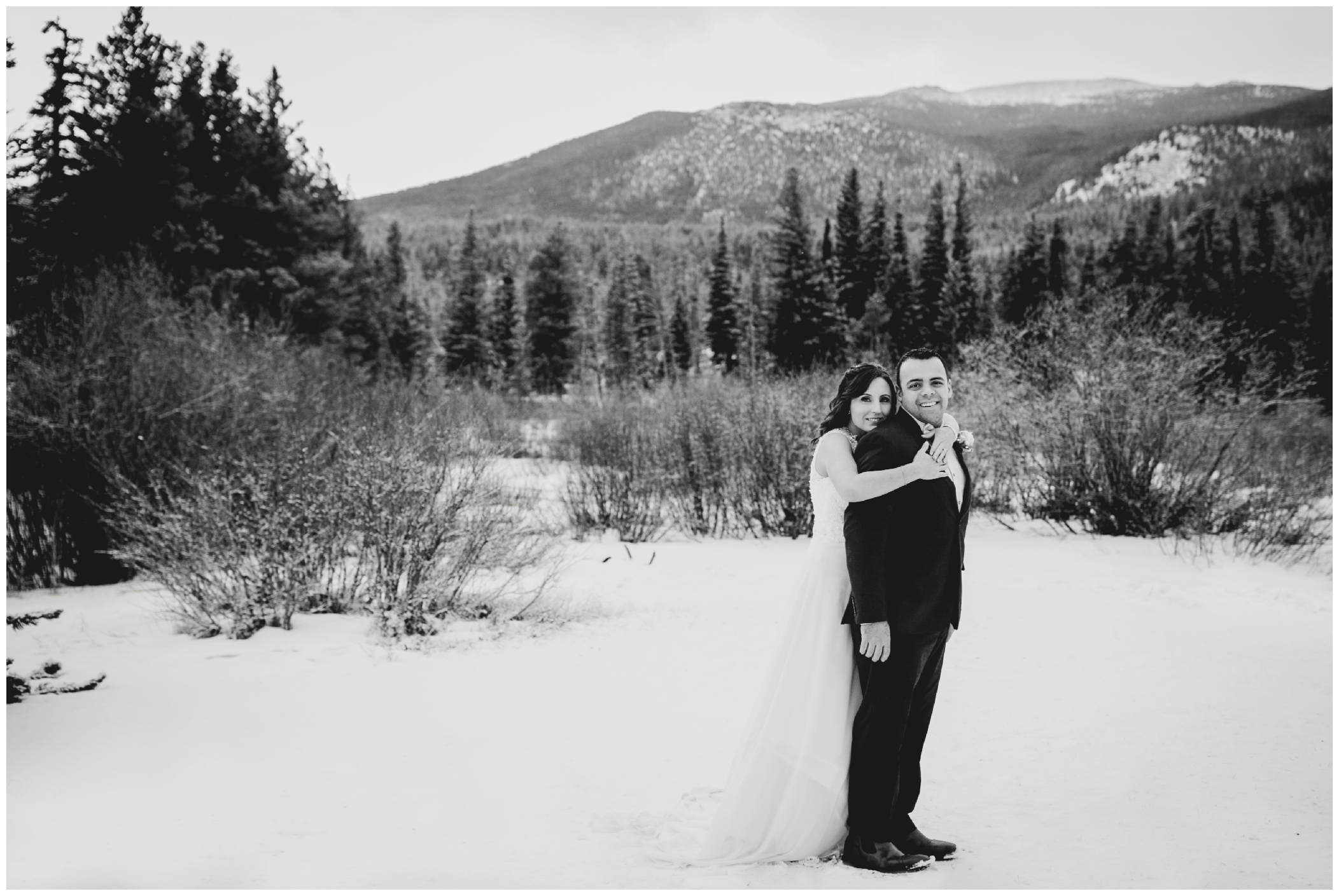 Estes Park Colorado wedding portraits 